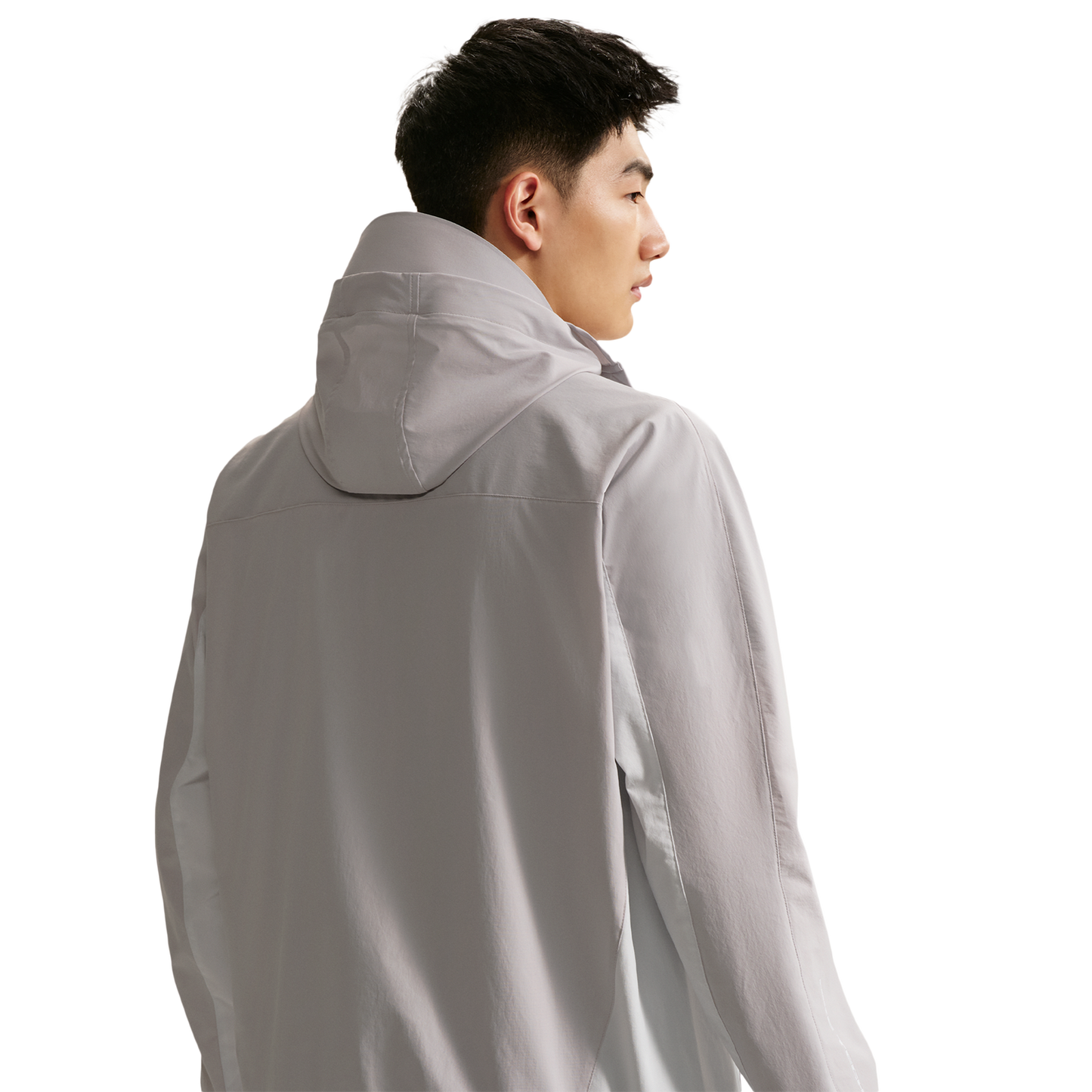 Nike Dri-Fit Tech Helios Sun Long Sleeve - Men's - Off White/Black/Grey Fog
