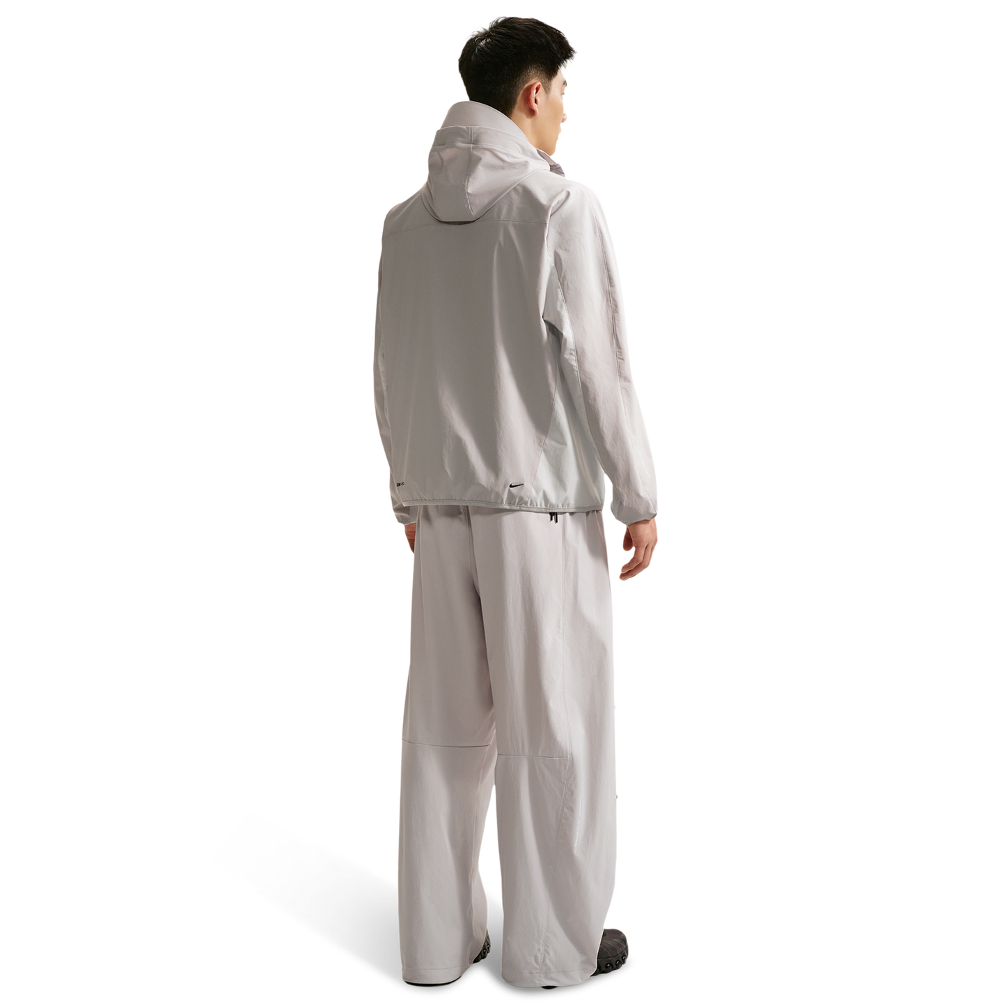 Nike Dri-Fit Tech Helios Sun Long Sleeve - Men's - Off White/Black/Grey Fog