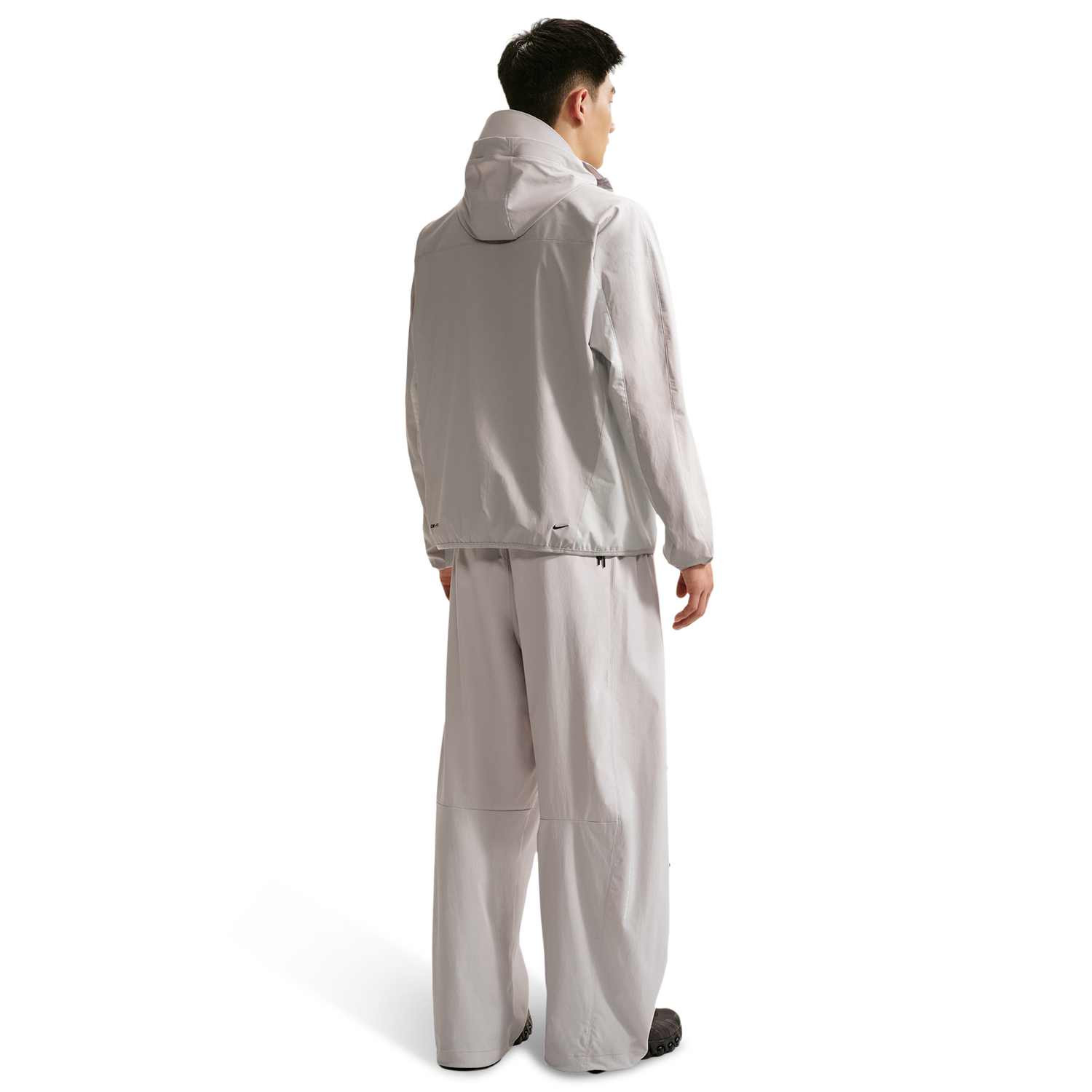 Nike Dri-Fit Tech Helios Sun Long Sleeve - Men's - Off White/Black/Grey Fog