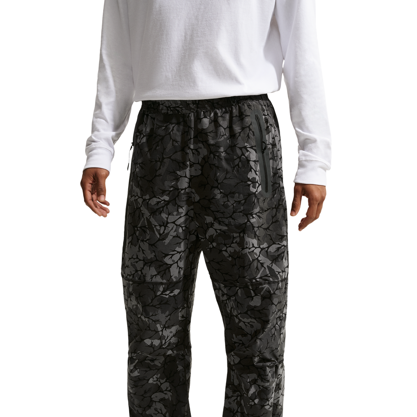 Nike Dri-FIT Tech Woven AOP Pants - Men's - Black/Black