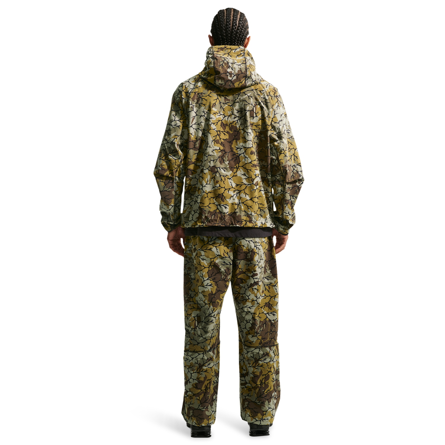 Nike Dri-FIT Tech Woven AOP Pants - Men's - Olive Flak/Black