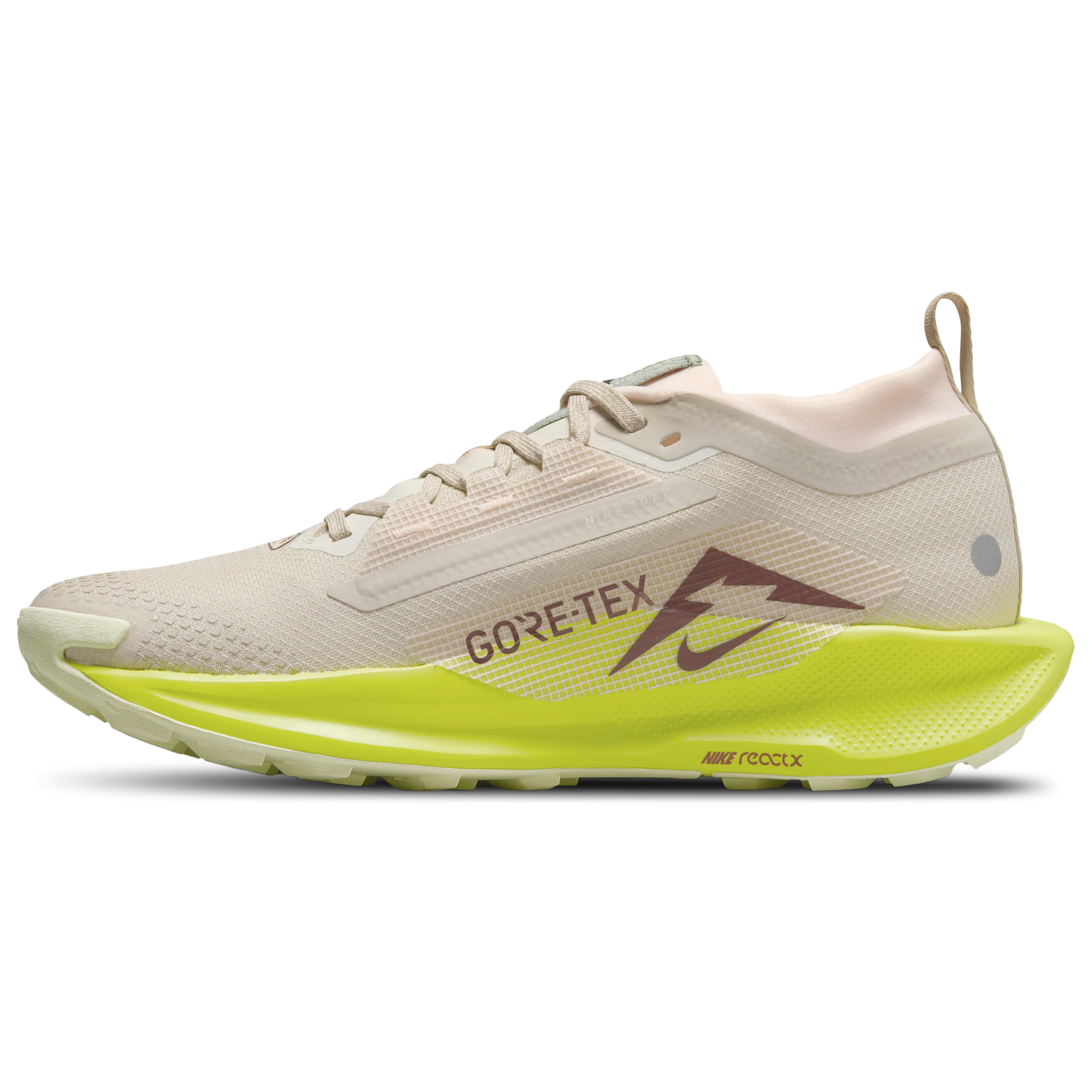 Nike Reactx Pegasus Trail 5 GTX - Women's - Sanddrift/Cyber/Dark Pony