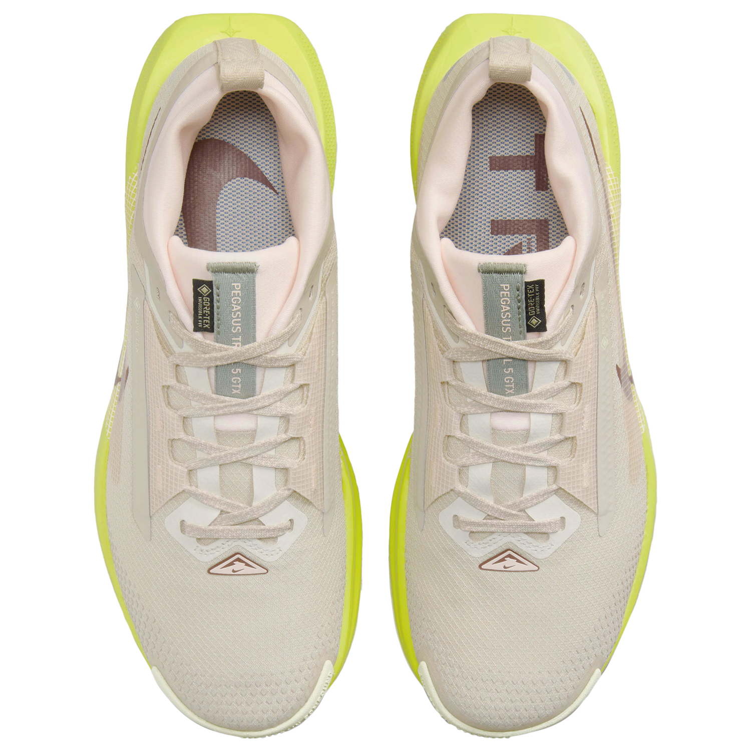 Nike Reactx Pegasus Trail 5 GTX - Women's - Sanddrift/Cyber/Dark Pony