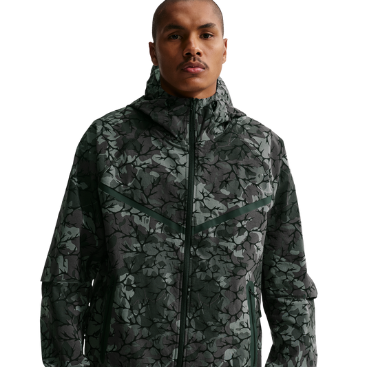 Nike Dri-FIT Tech Woven AOP Full-Zip - Men's - Black/Black