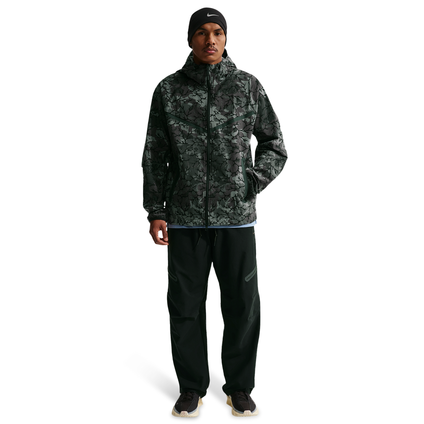 Nike Dri-FIT Tech Woven AOP Full-Zip - Men's - Black/Black