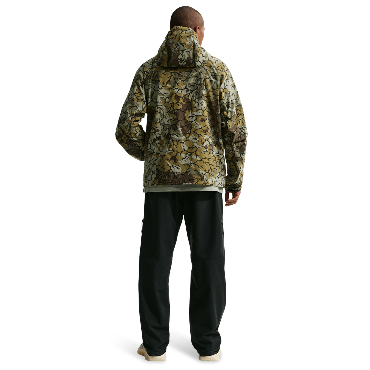 Nike Dri-FIT Tech Woven AOP Full-Zip - Men's - Olive Flak/Black