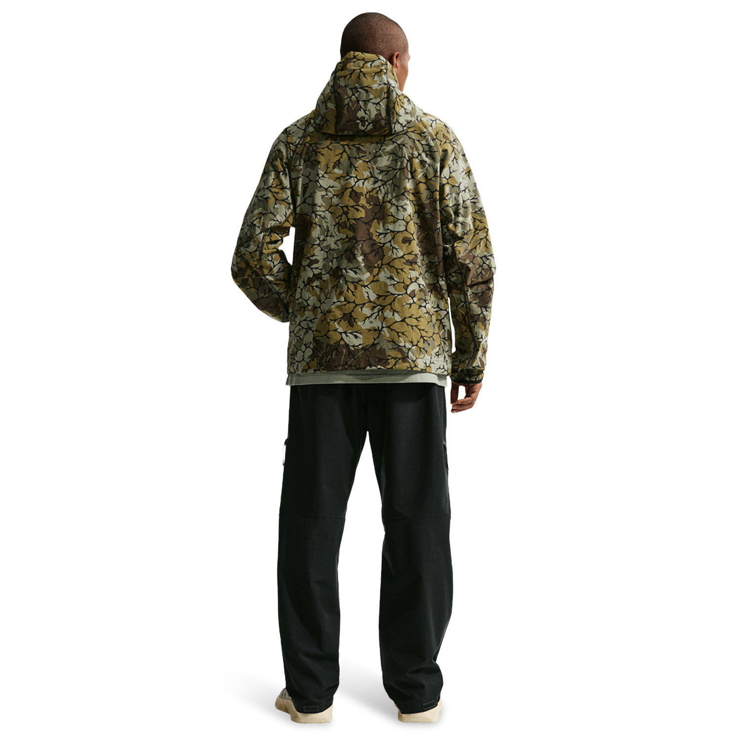 Nike Dri-FIT Tech Woven AOP Full-Zip - Men's - Olive Flak/Black