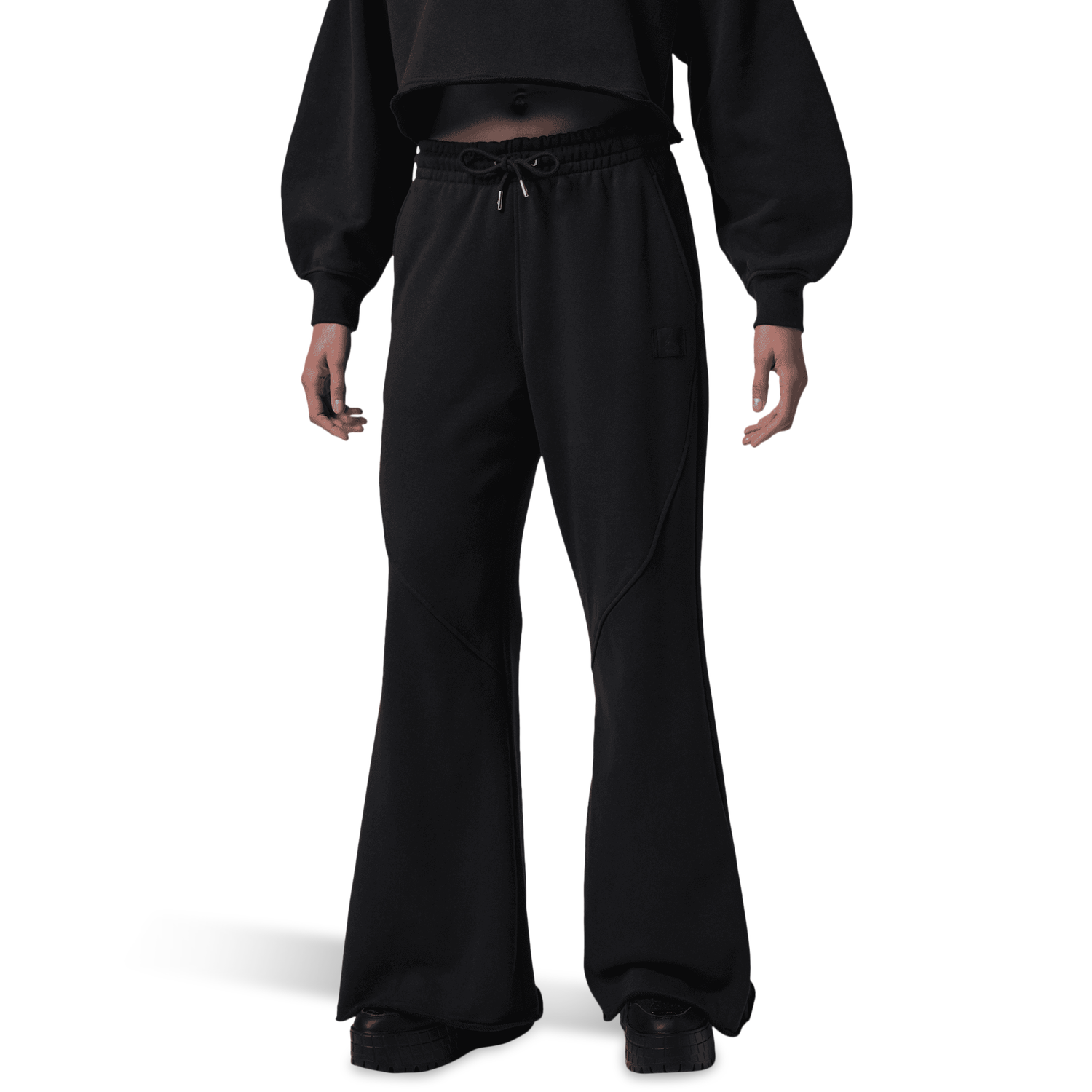 Jordan Flight Fleece FLR Pants - Women's - Black/Dark Smoke Grey