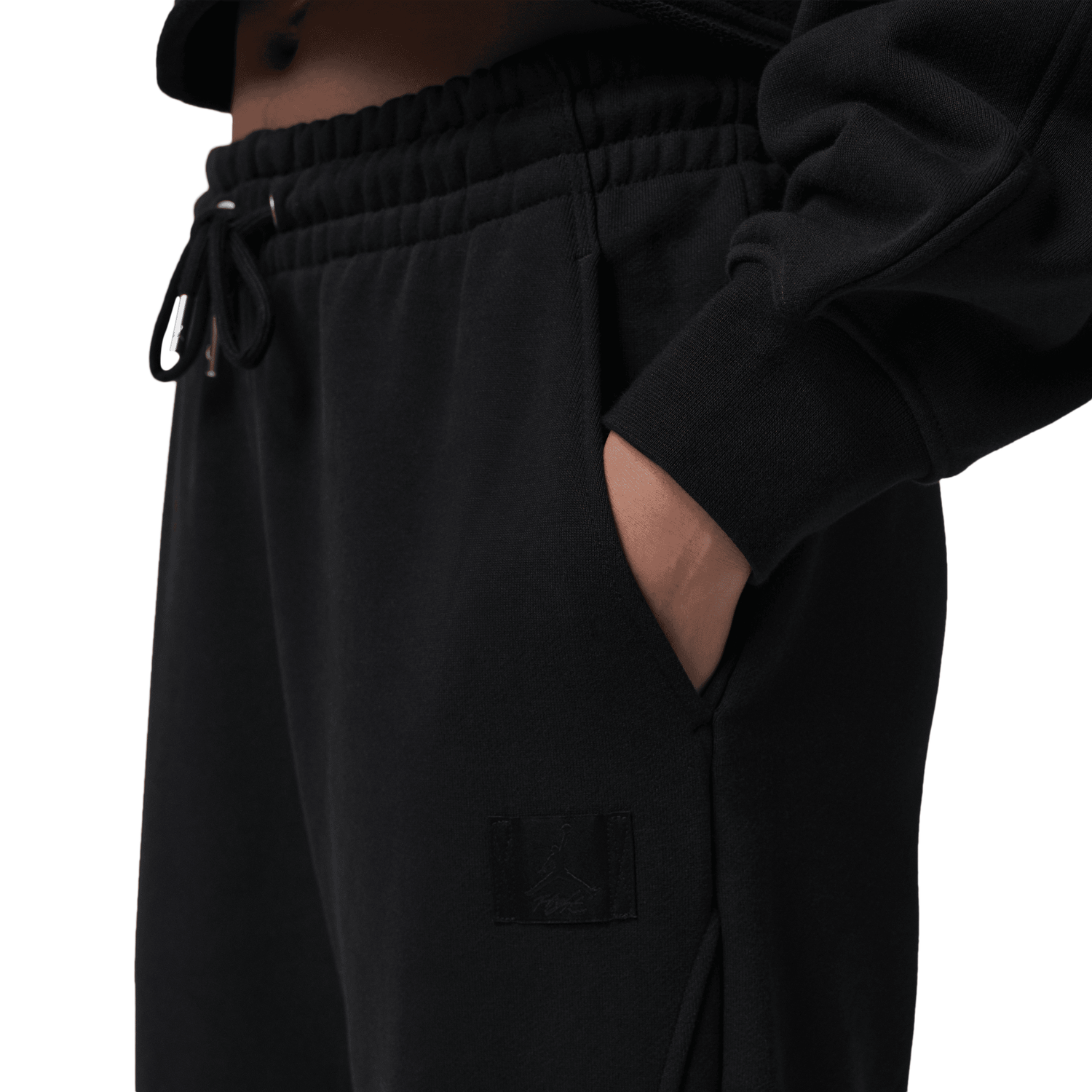 Jordan Flight Fleece FLR Pants - Women's - Black/Dark Smoke Grey