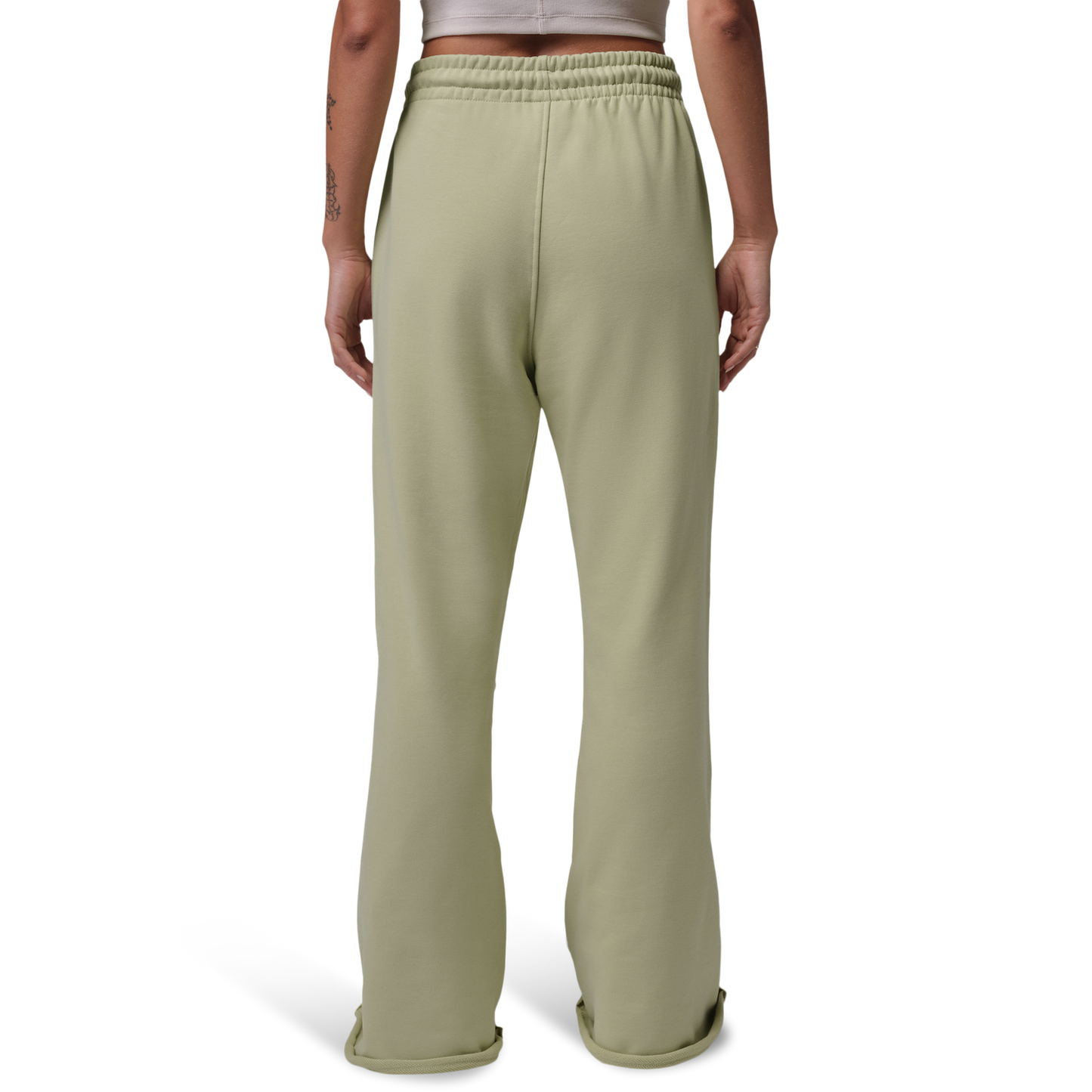 Jordan Flight Fleece FLR Pants - Women's - Lawn/Olive Aura