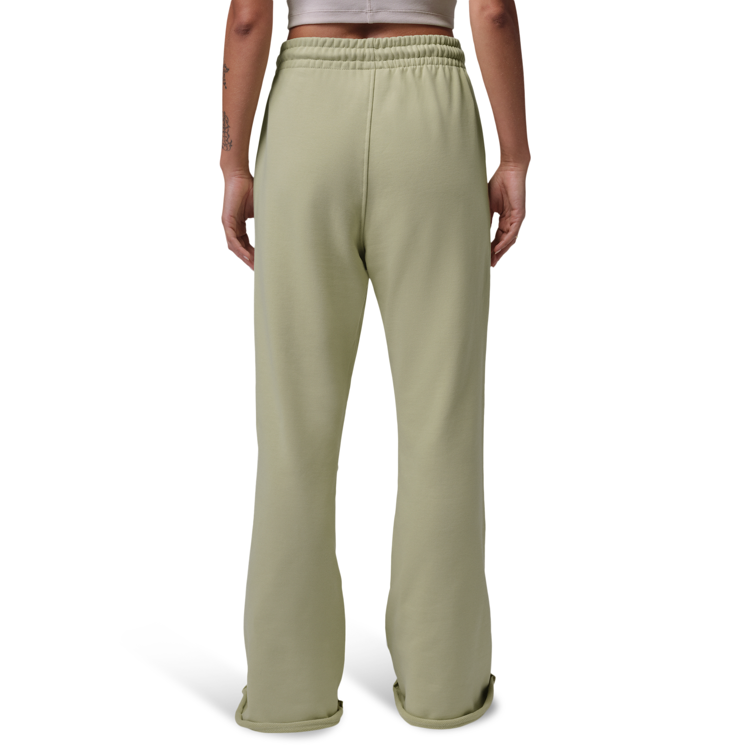 Jordan Flight Fleece FLR Pants - Women's - Lawn/Olive Aura