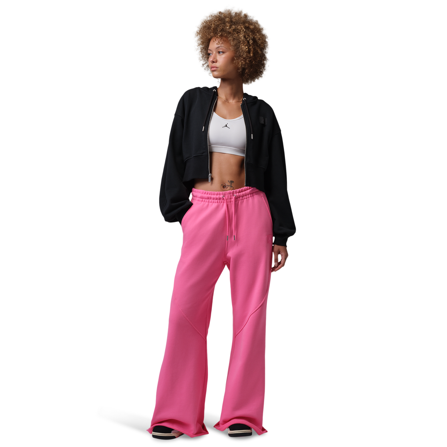 Jordan Flight Fleece FLR Pants - Women's - Pinksicle/Pink Glow