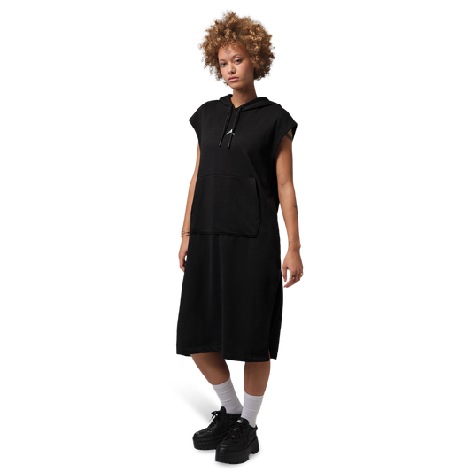 Jordan Brooklyn Fleece Crew Hooded Dress - Women's - Black/White