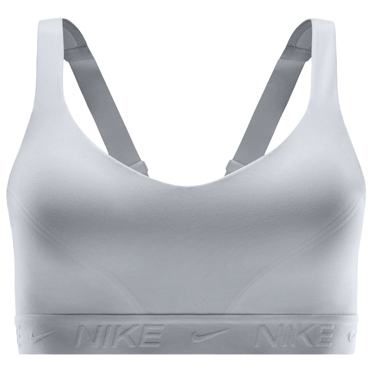 Nike Indy High DF Sports Bra - Women's - White/Stone Mauve/White