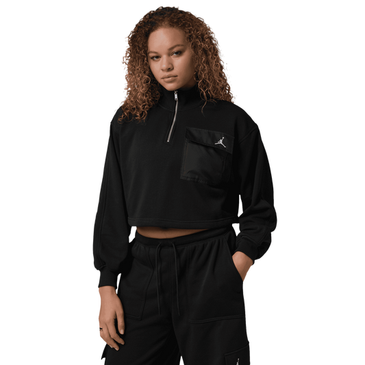 Jordan Brooklyn Fleece Quarter-Zip - Women's - Black/Black