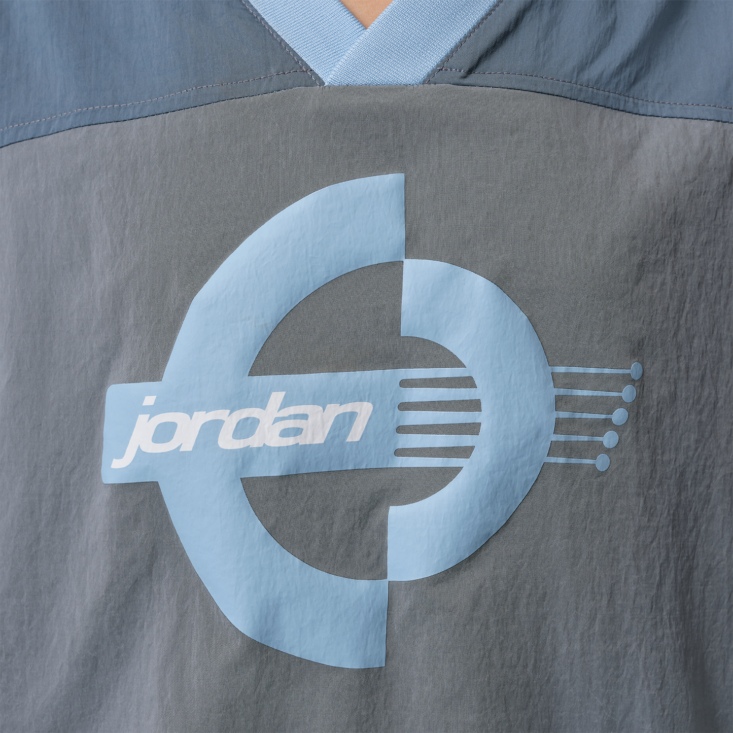 Jordan Brooklyn Woven Long Sleeve Graphic T-Shirt - Women's - Psychic Blue/White