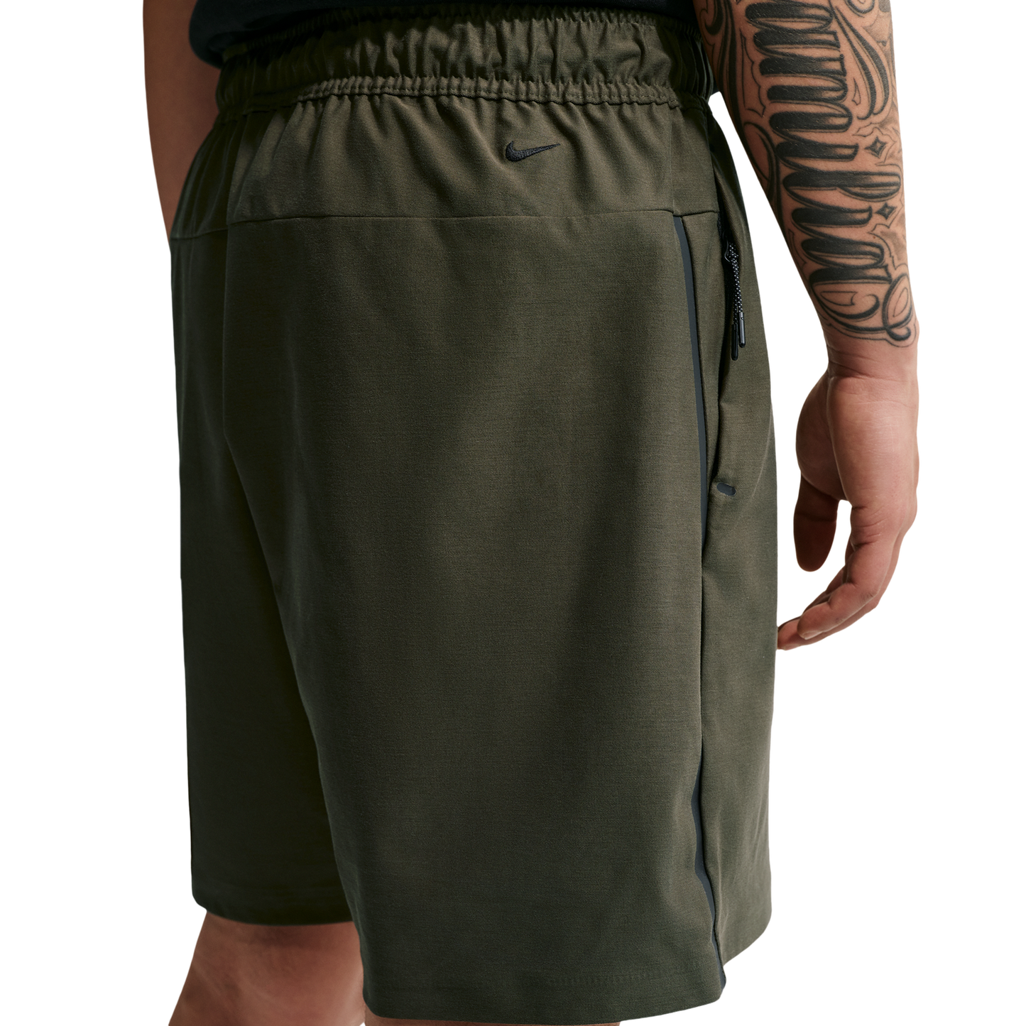 Nike Tech Shori Knit Shorts - Men's - Cargo Khaki/Black