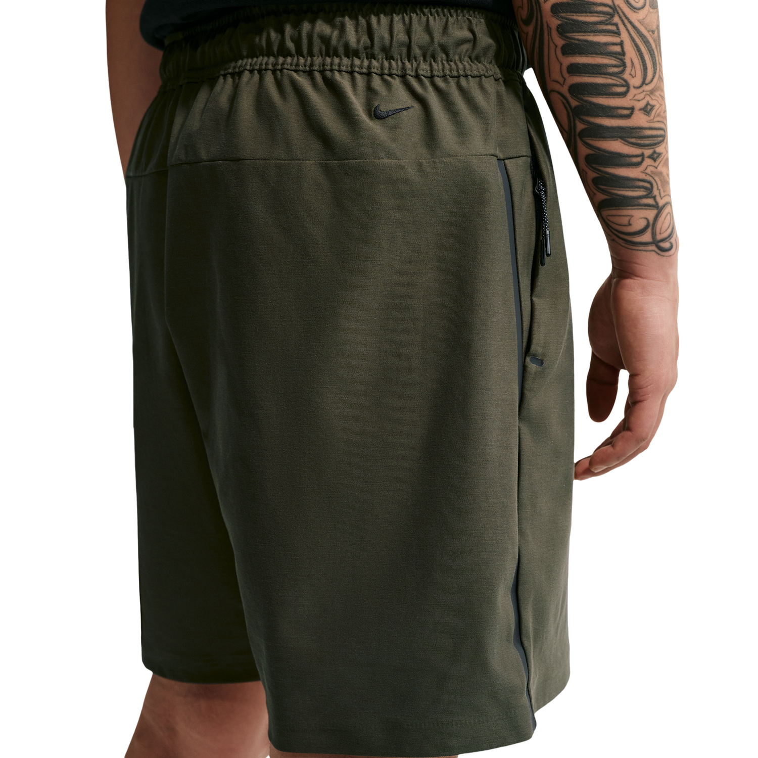 Nike Tech Shori Knit Shorts - Men's - Cargo Khaki/Black