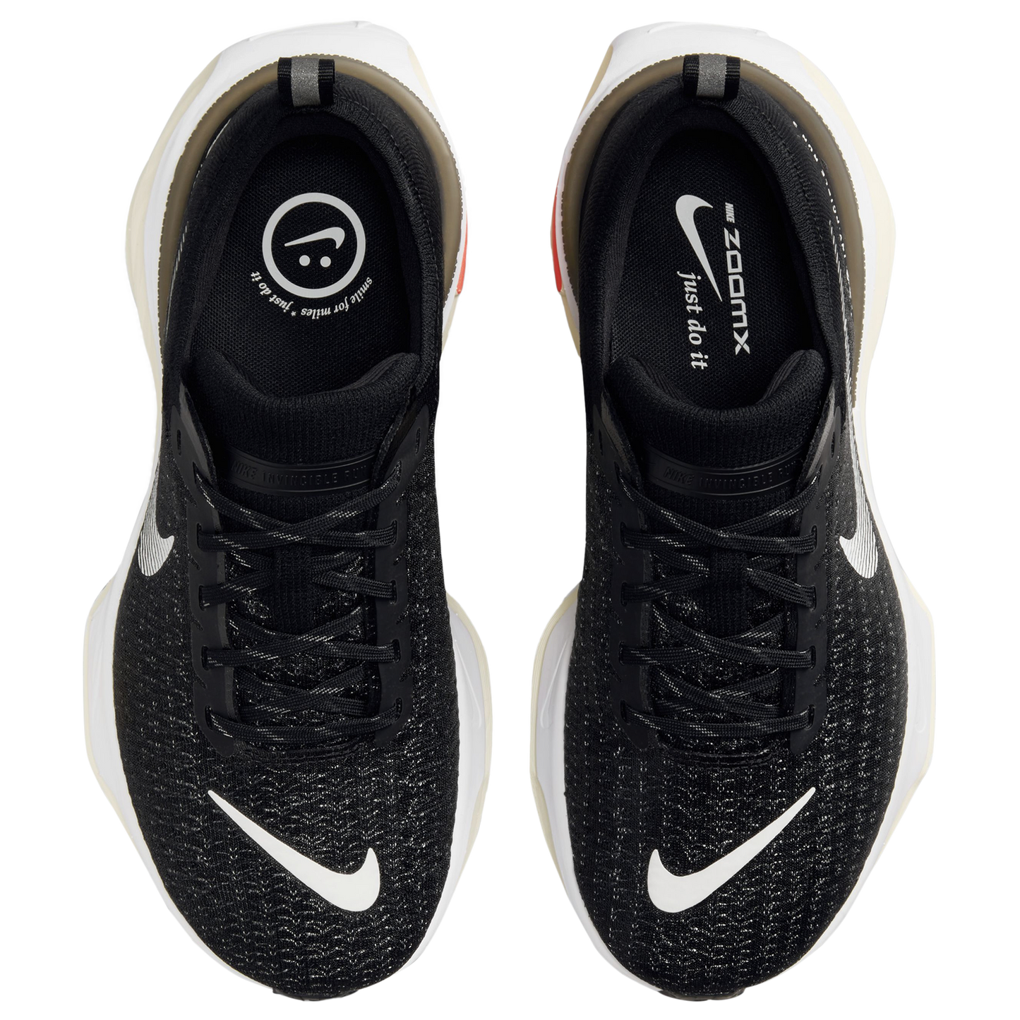 Nike ZoomX Invincible Run 3 Wide - Men's - Black/White/Coconut Milk