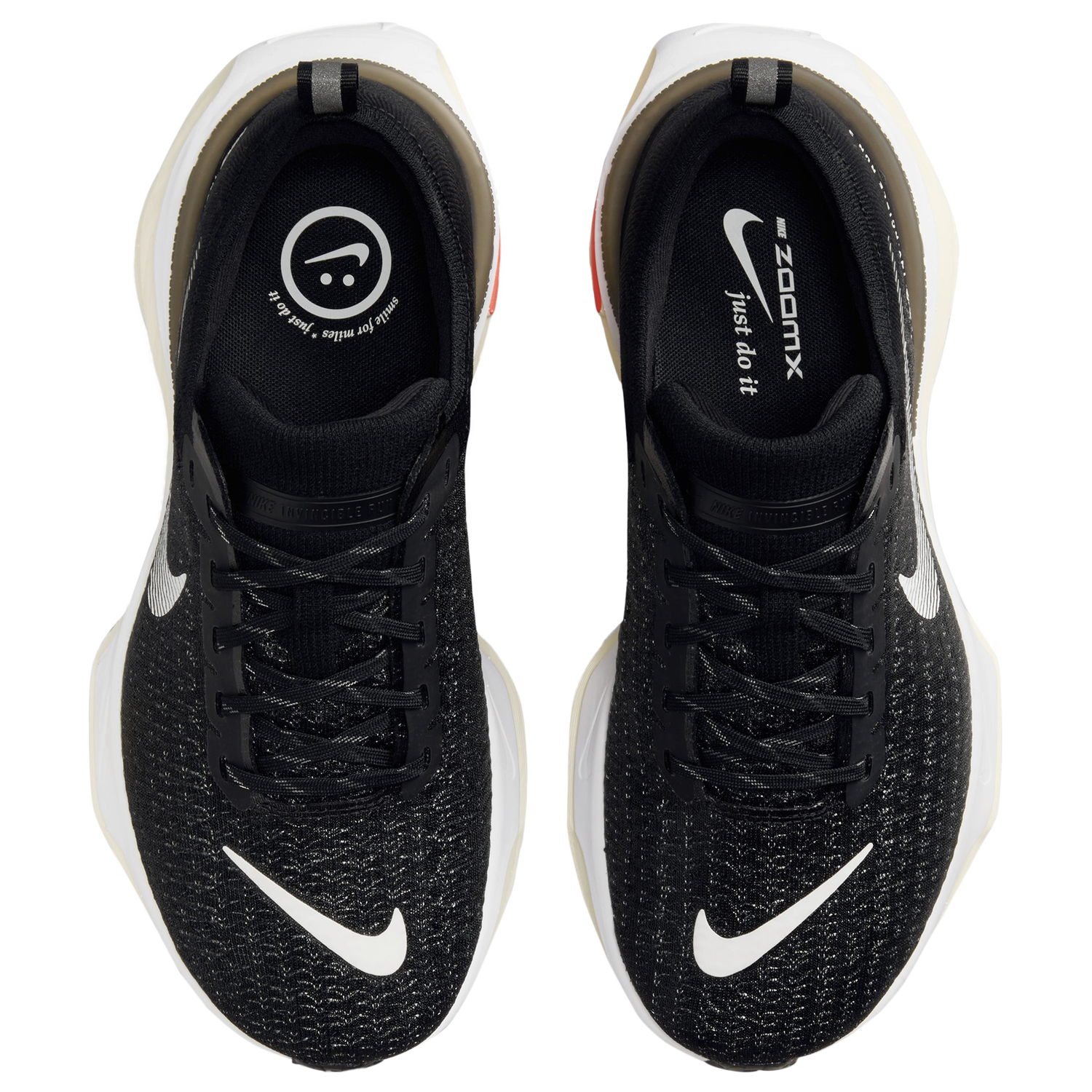 Nike ZoomX Invincible Run 3 Wide - Men's - Black/White/Coconut Milk