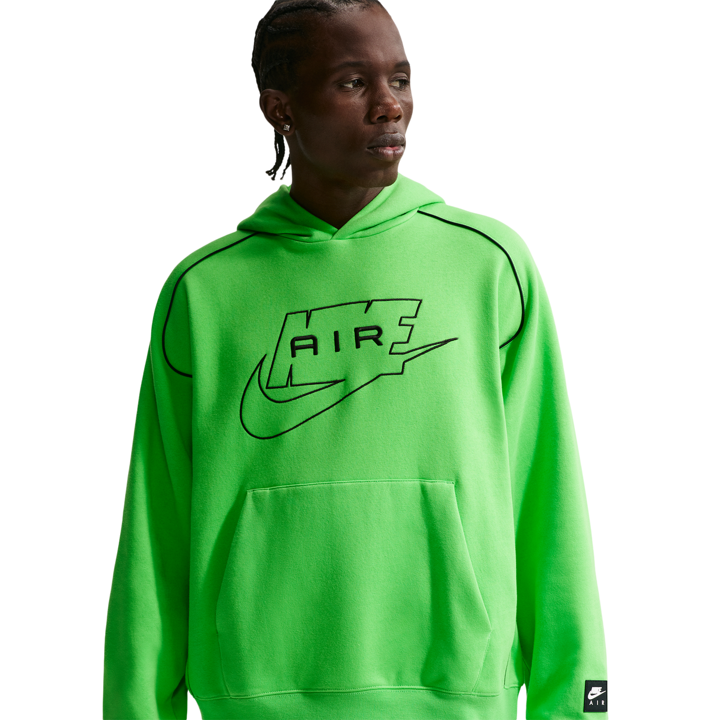 Nike Air Pullover Hoodie - Men's - Mean Green/Black