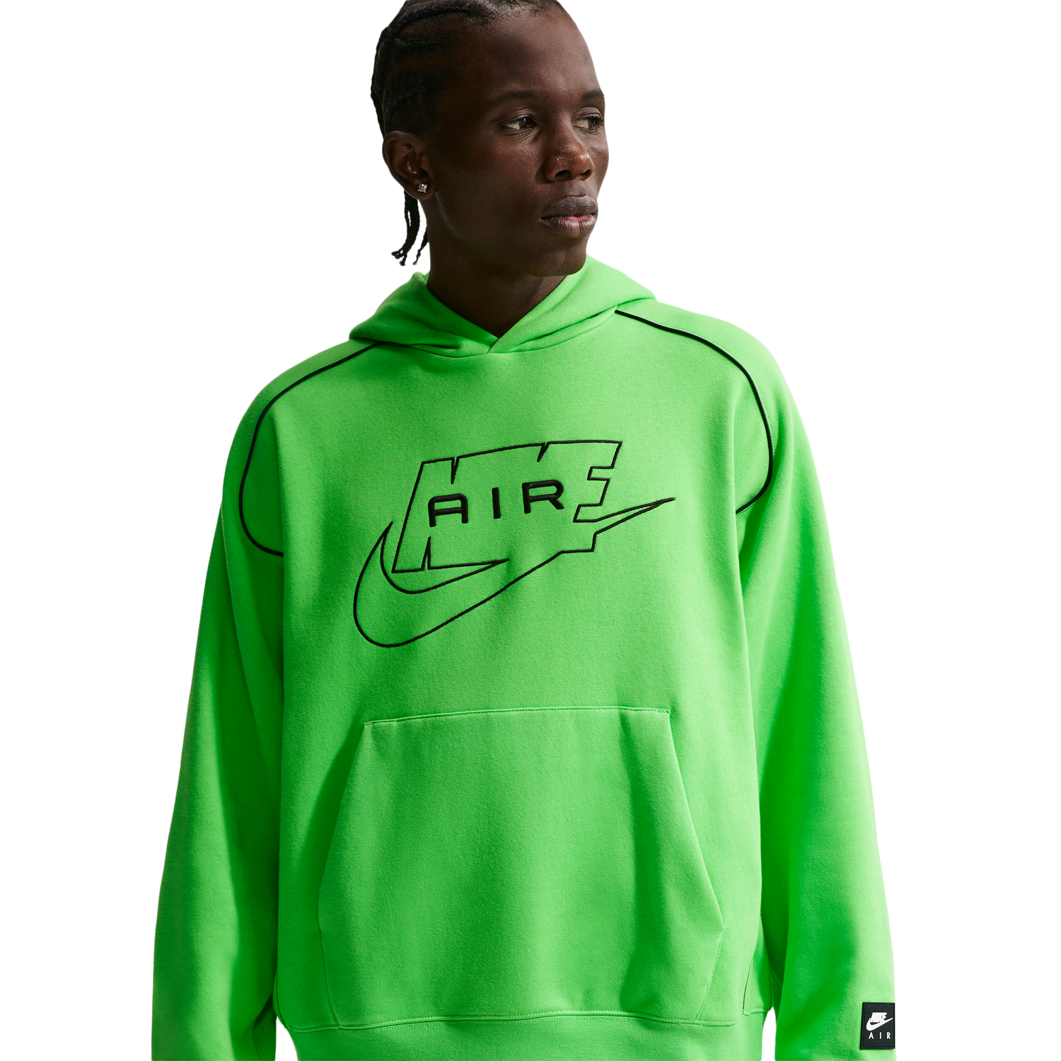 Nike Air Pullover Hoodie - Men's - Mean Green/Black