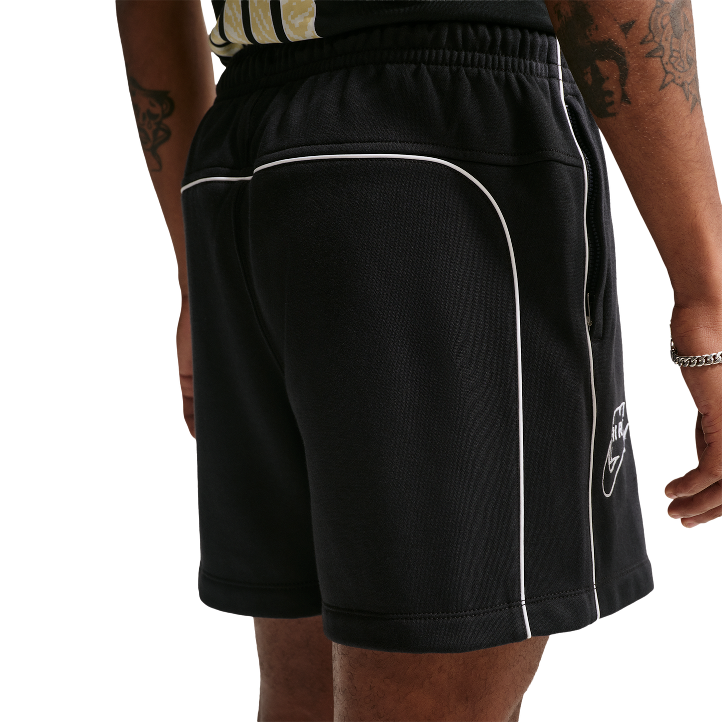 Nike Air BB Fleece Short - Men's - Black/White/White