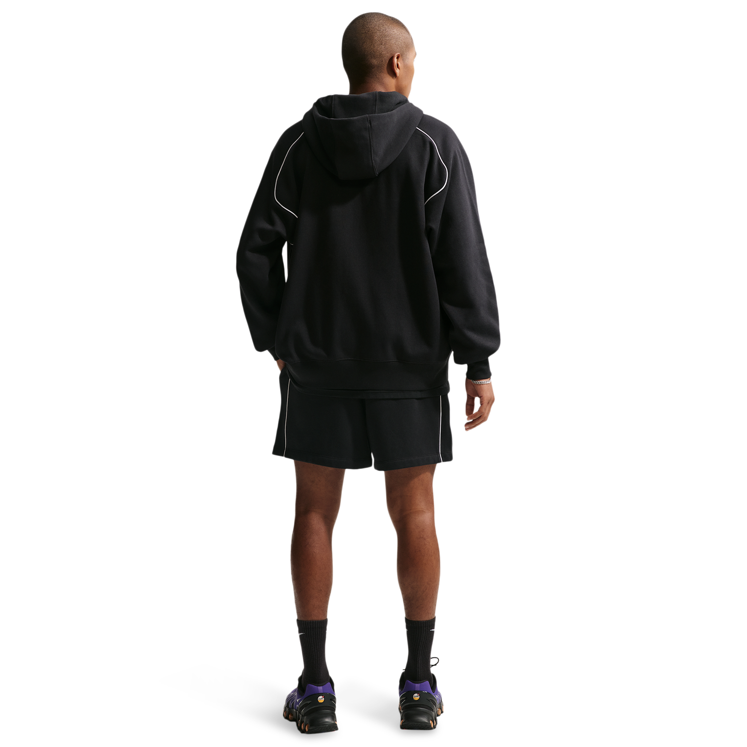 Nike Air BB Fleece Short - Men's - Black/White/White