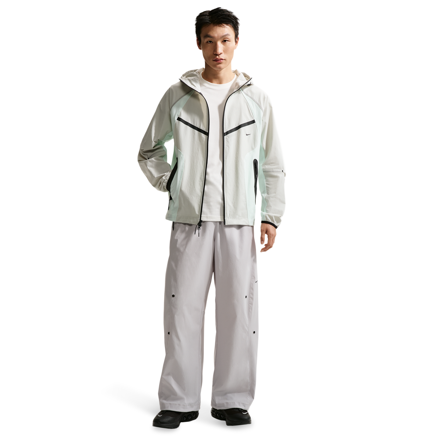 Nike Dri-Fit Tech Helios Sun Pant - Men's - Grey Fog/Black