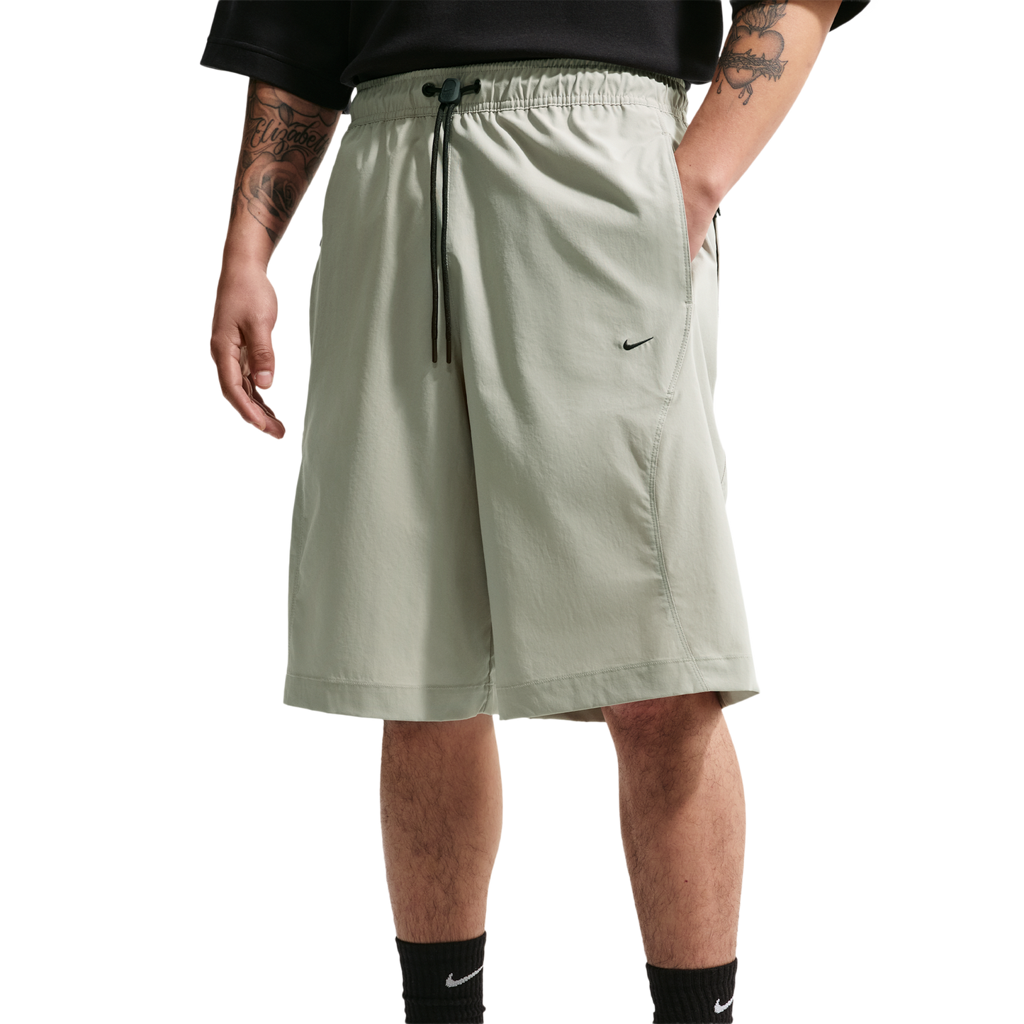Nike Drifit Tech Helios Sun Short - Men's - Black/Spruce Fog