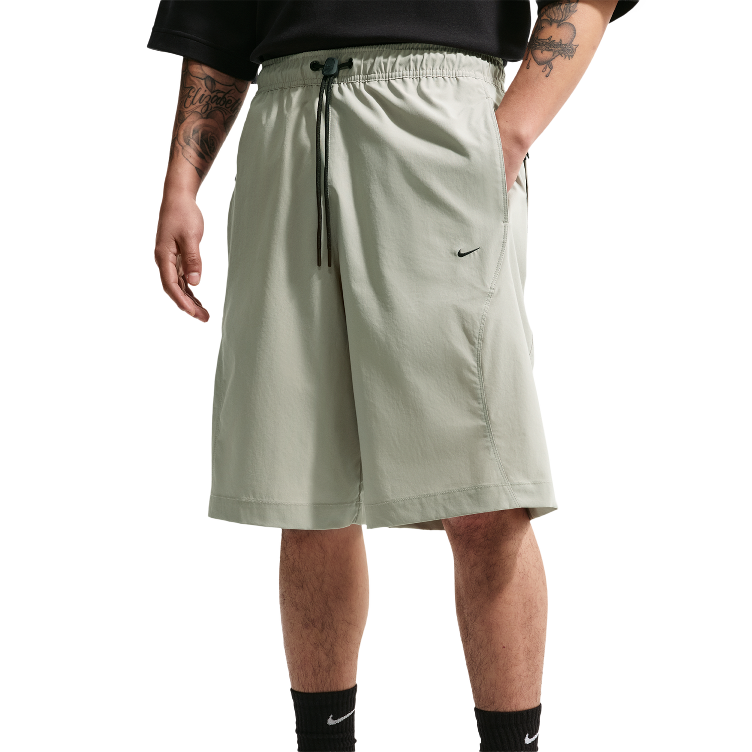 Nike Drifit Tech Helios Sun Short - Men's - Black/Spruce Fog