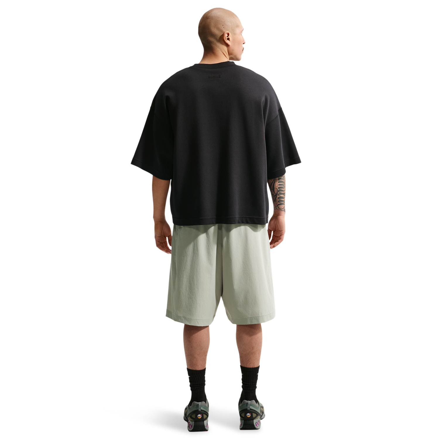 Nike Drifit Tech Helios Sun Short - Men's - Black/Spruce Fog