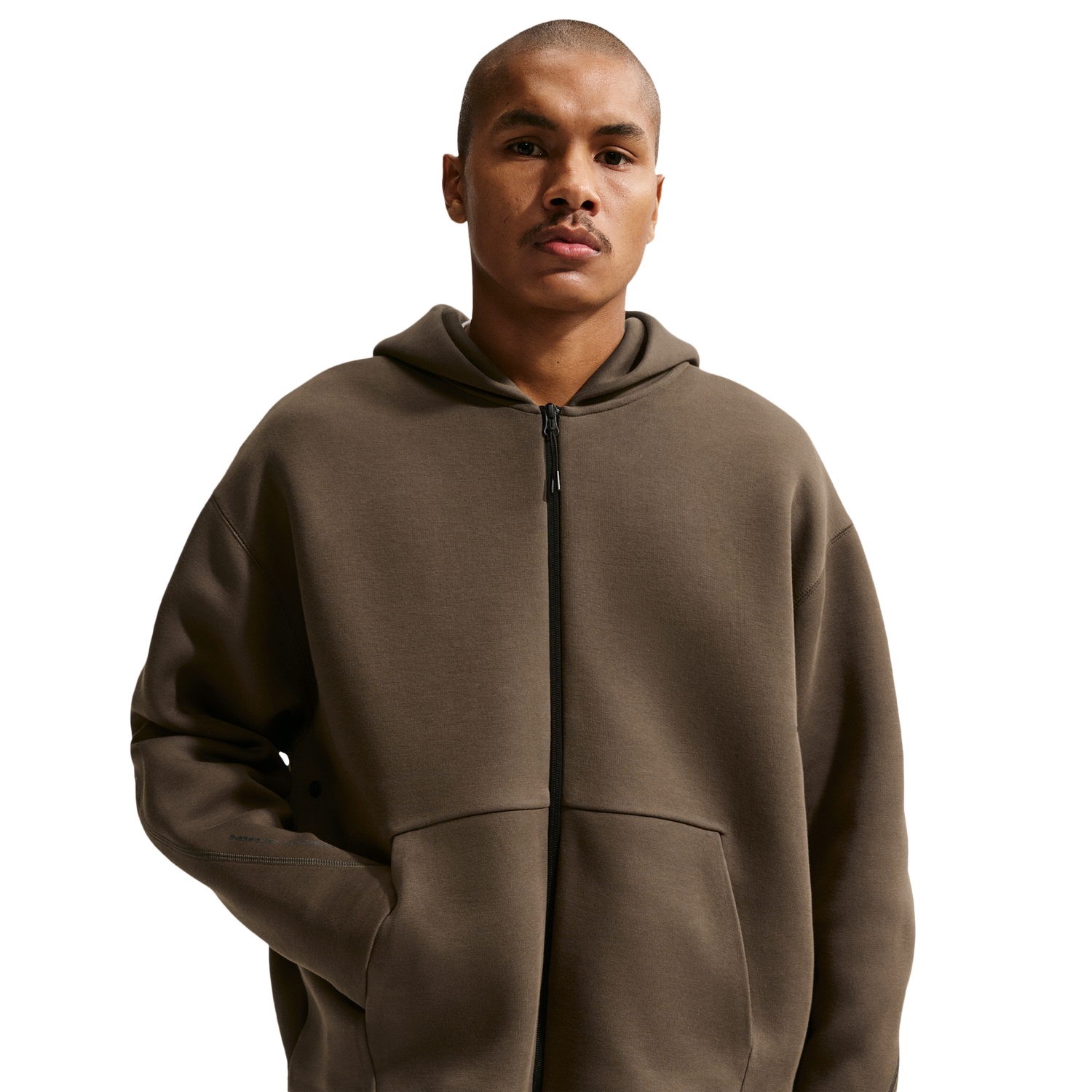Nike Tech Fleece Ergo Full-Zip - Men's - Dark Hazel/Black