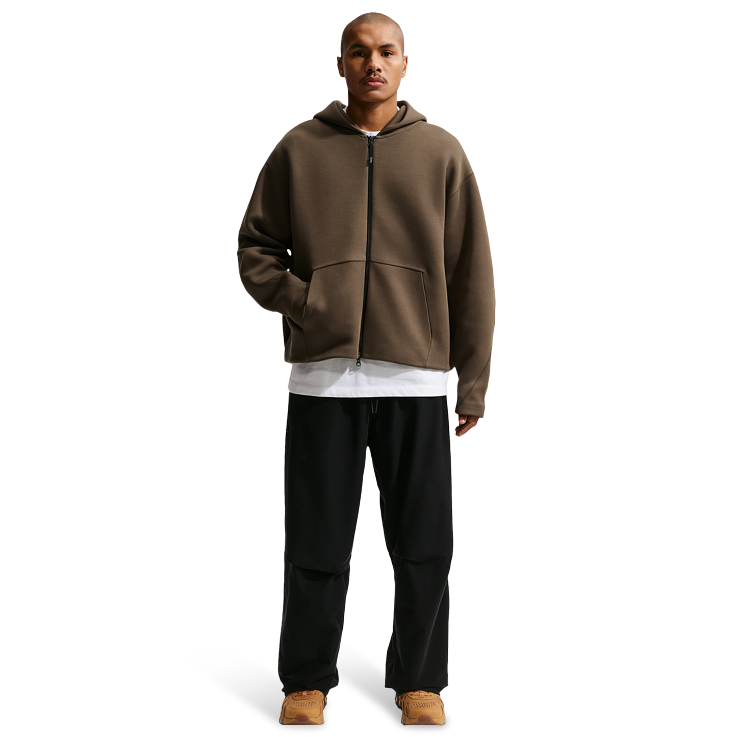 Nike Tech Fleece Ergo Full-Zip - Men's - Dark Hazel/Black