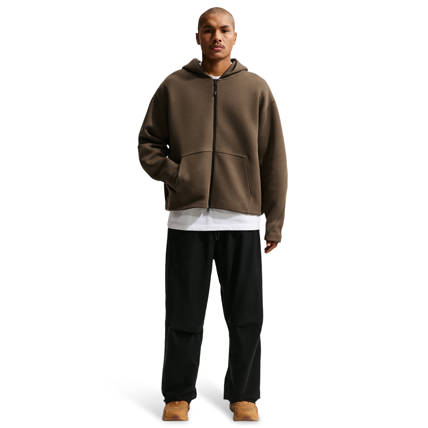 Nike Tech Fleece Ergo Full-Zip - Men's - Dark Hazel/Black