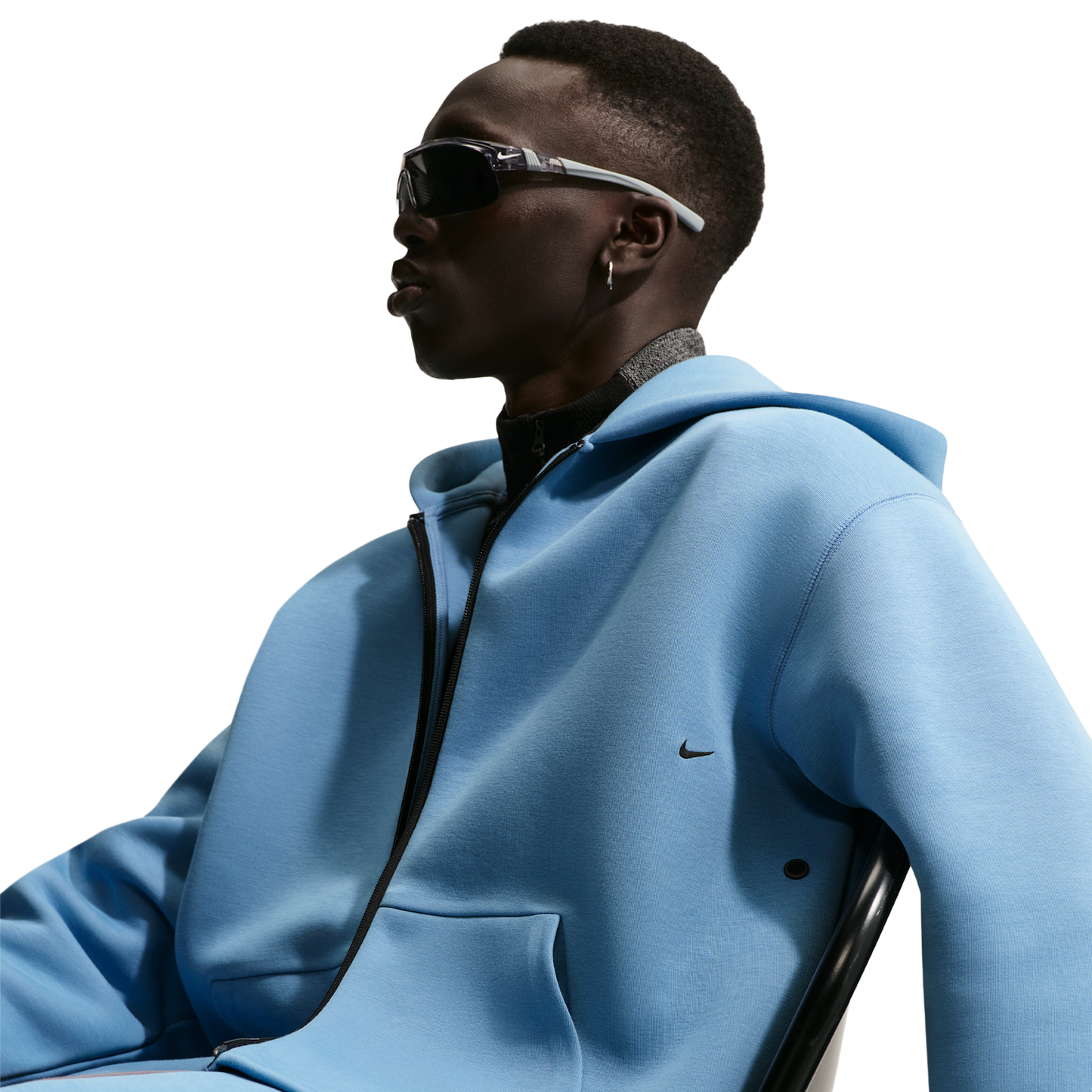 Nike Tech Fleece Ergo Full-Zip - Men's - Work Blue/Black