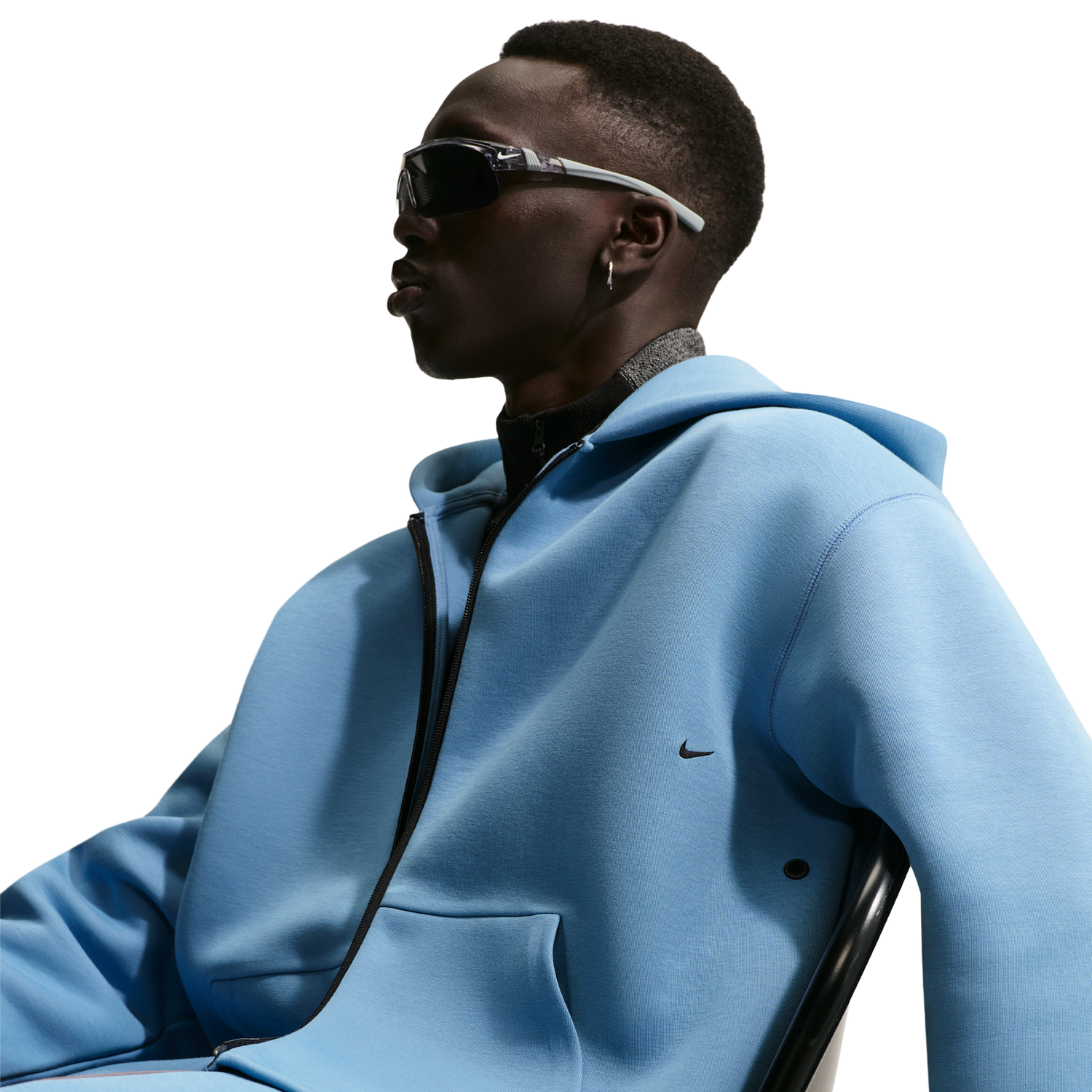Nike Tech Fleece Ergo Full-Zip - Men's - Work Blue/Black