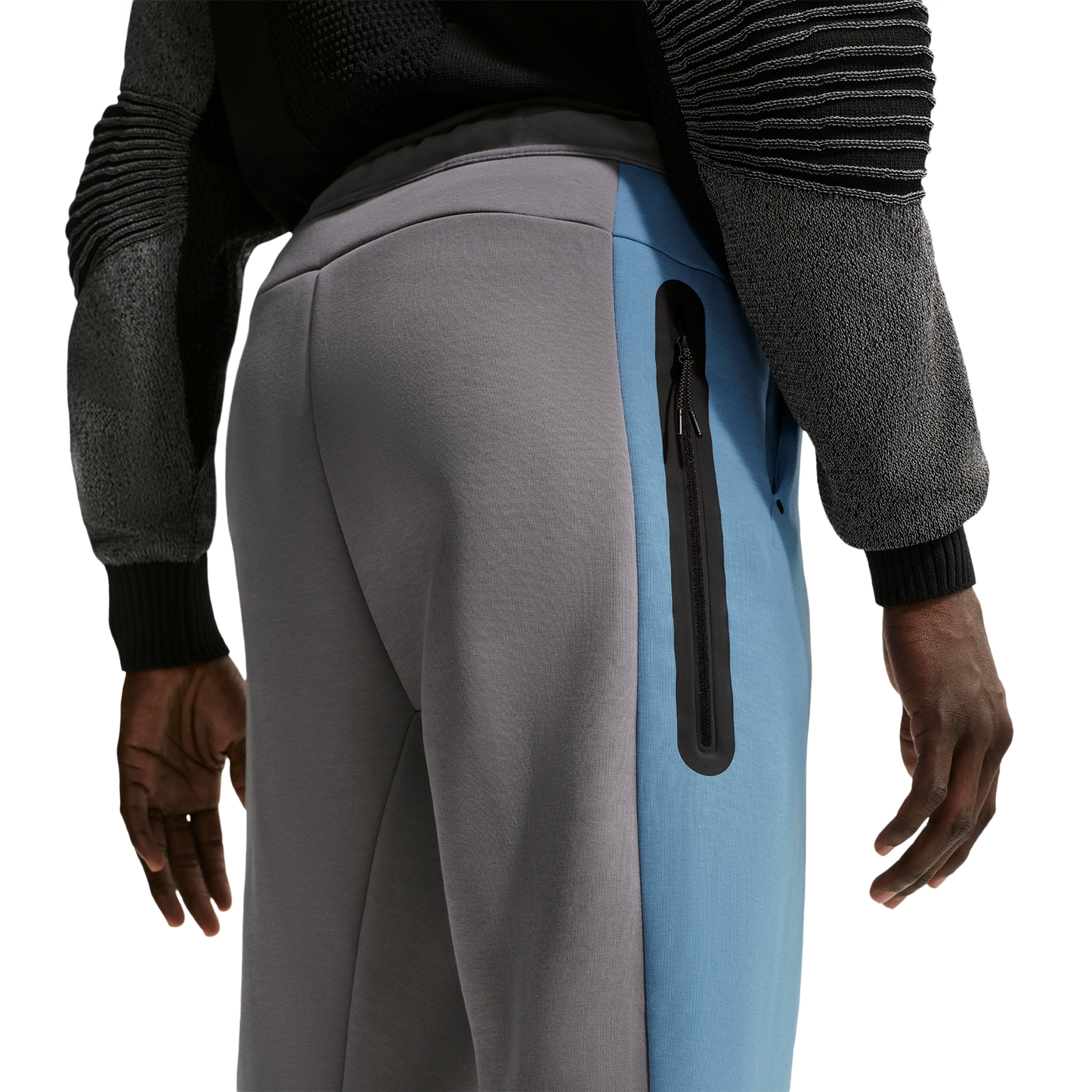 Nike Tech Fleece Pro Cb Open Hem Pants - Men's - Pencil Point/Work Blue/Black