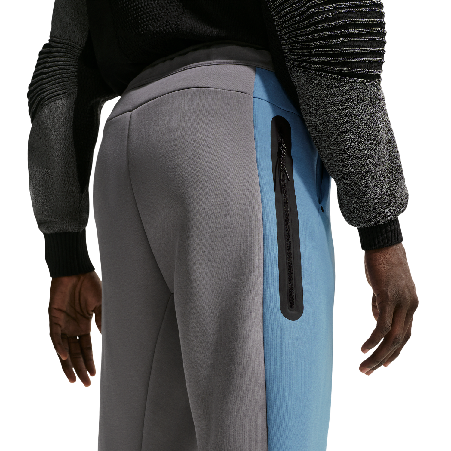 Nike Tech Fleece Pro Cb Open Hem Pants - Men's - Pencil Point/Work Blue/Black