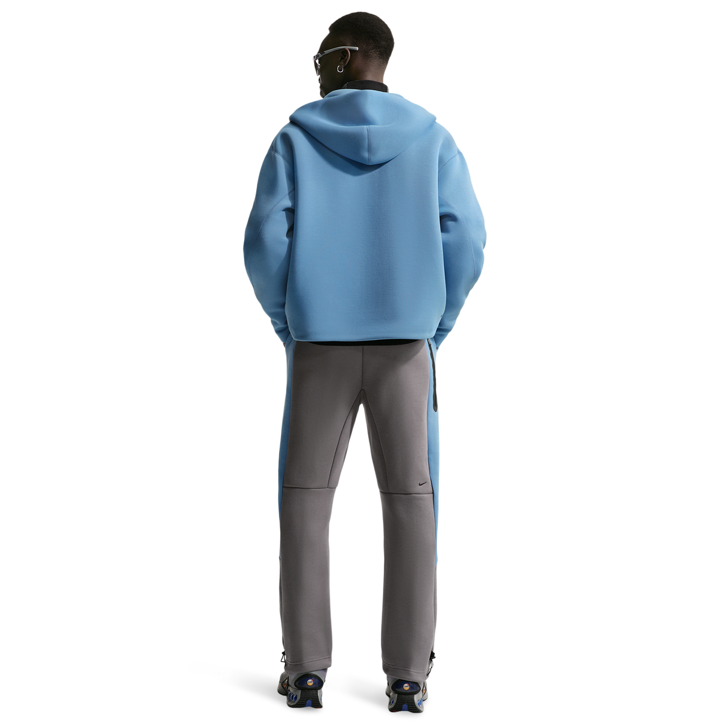 Nike Tech Fleece Pro Cb Open Hem Pants - Men's - Pencil Point/Work Blue/Black