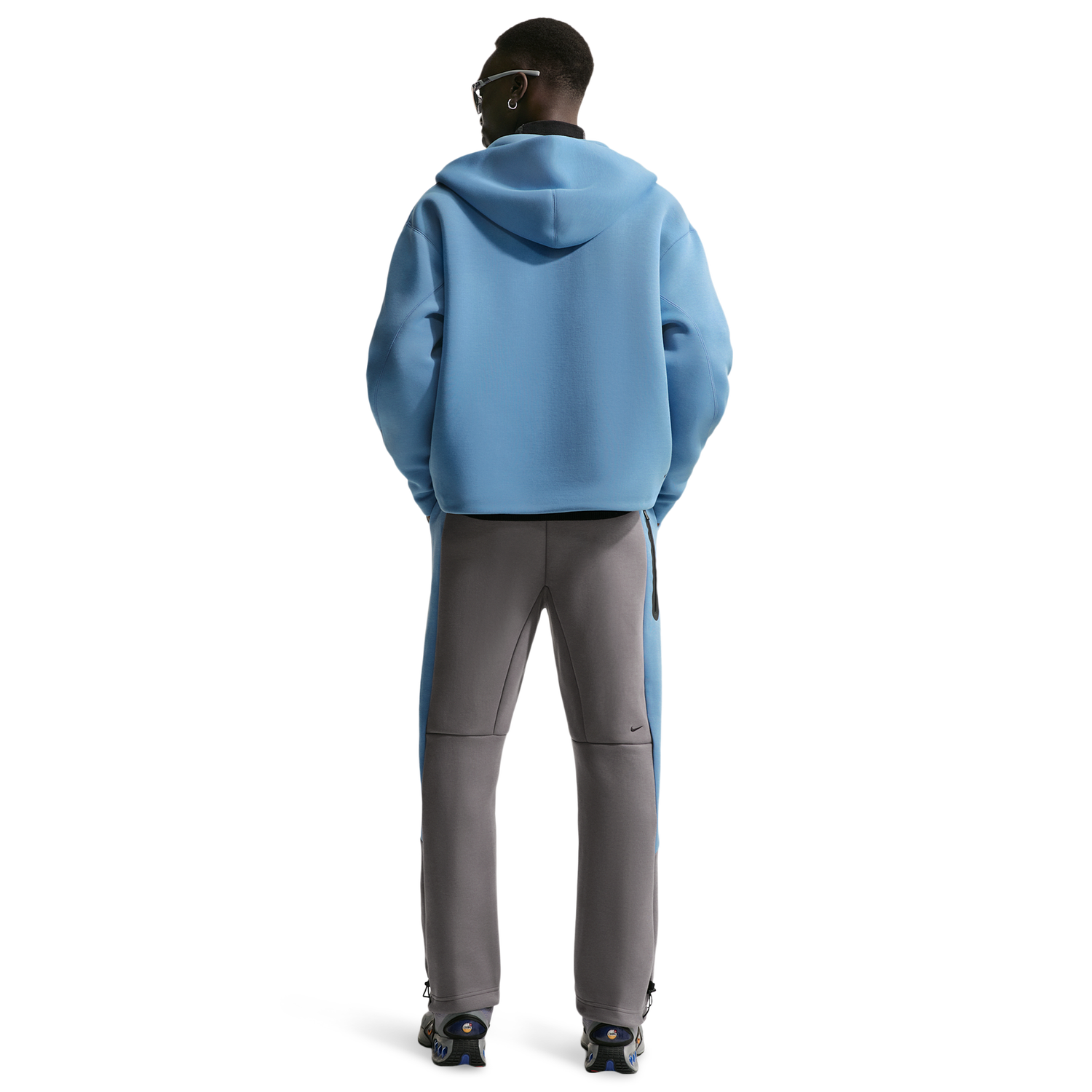Nike Tech Fleece Pro Cb Open Hem Pants - Men's - Pencil Point/Work Blue/Black