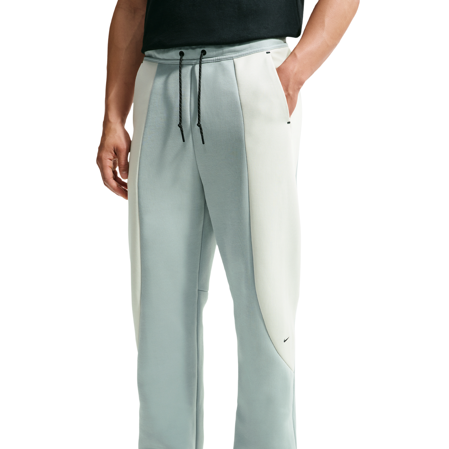 Nike Tech Fleece Pro Cb Open Hem Pants - Men's - Light Bone/Black/Light Pumice