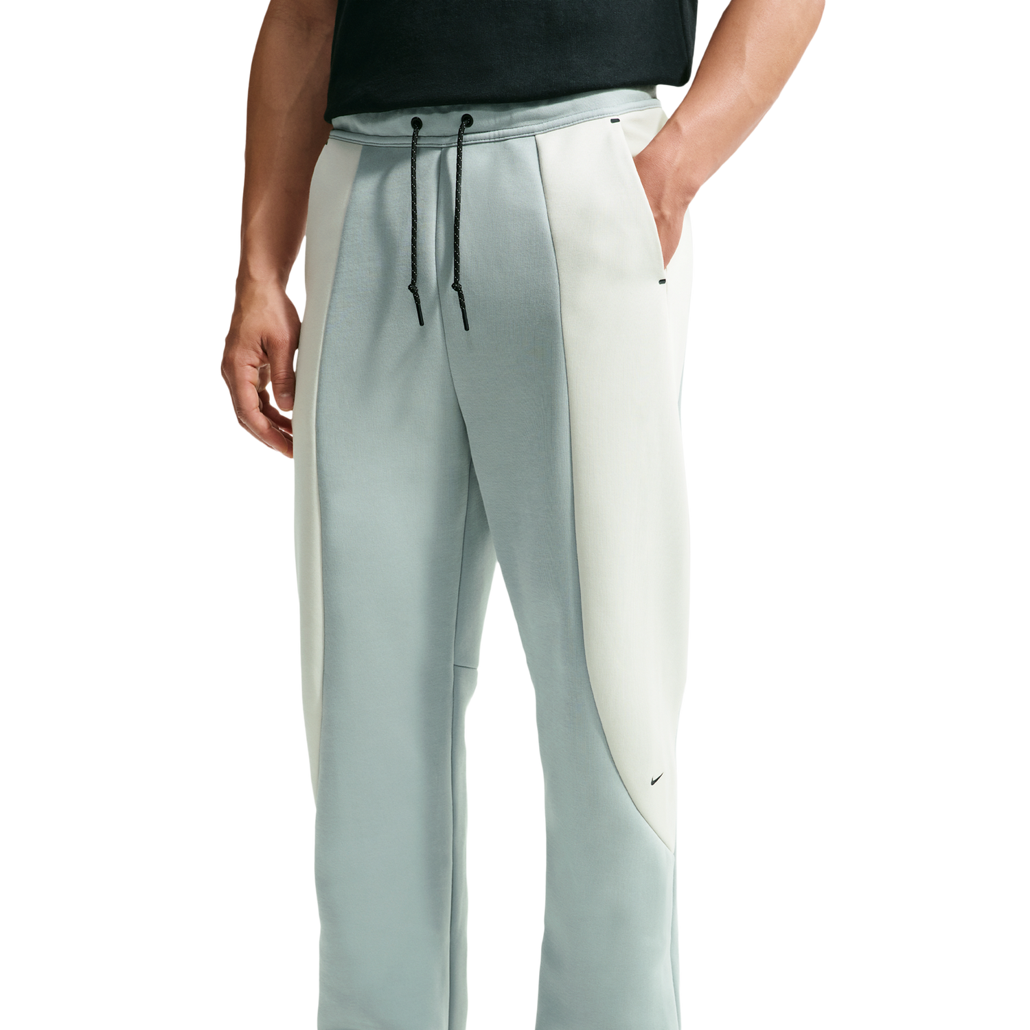 Nike Tech Fleece Pro Cb Open Hem Pants - Men's - Light Bone/Black/Light Pumice