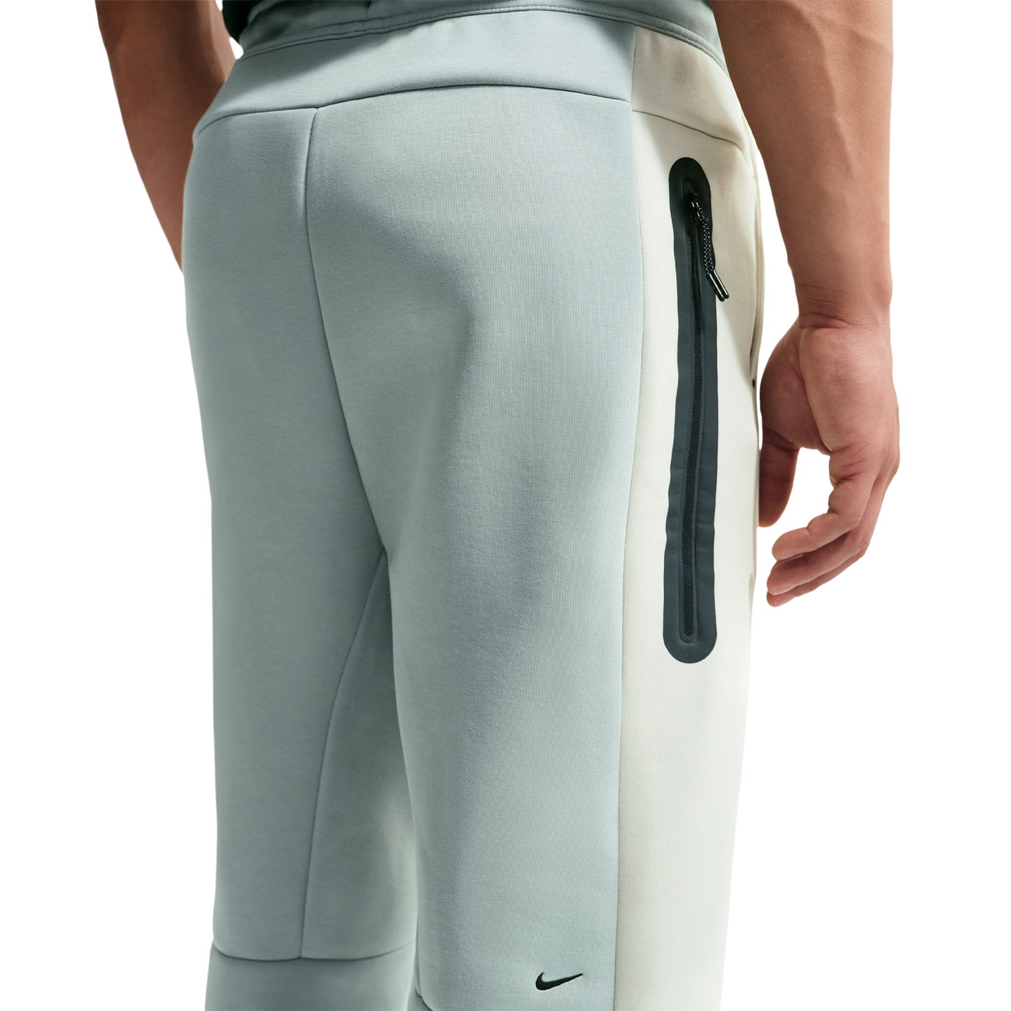 Nike Tech Fleece Pro Cb Open Hem Pants - Men's - Light Bone/Black/Light Pumice