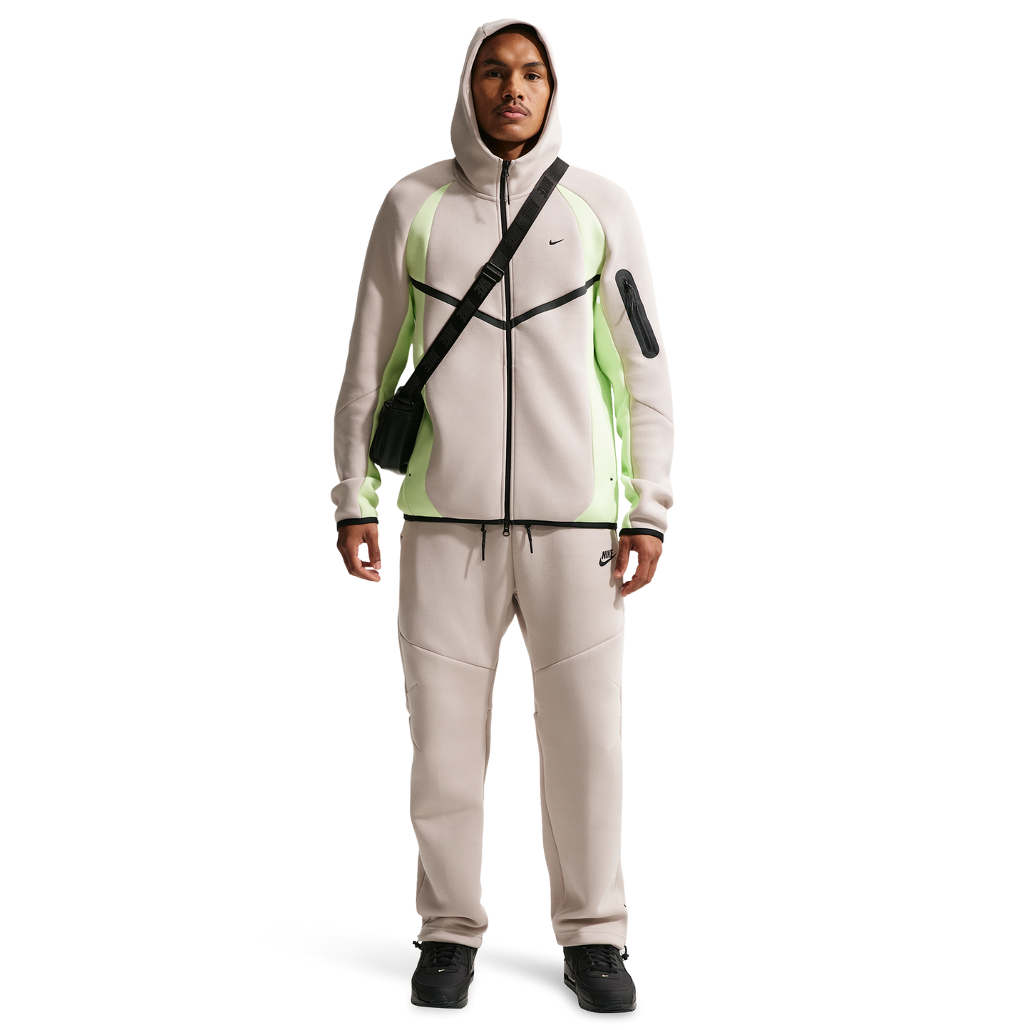 Nike Tech Fleece Pro Wear Full-Zip Jacket - Men's - Beige/Green