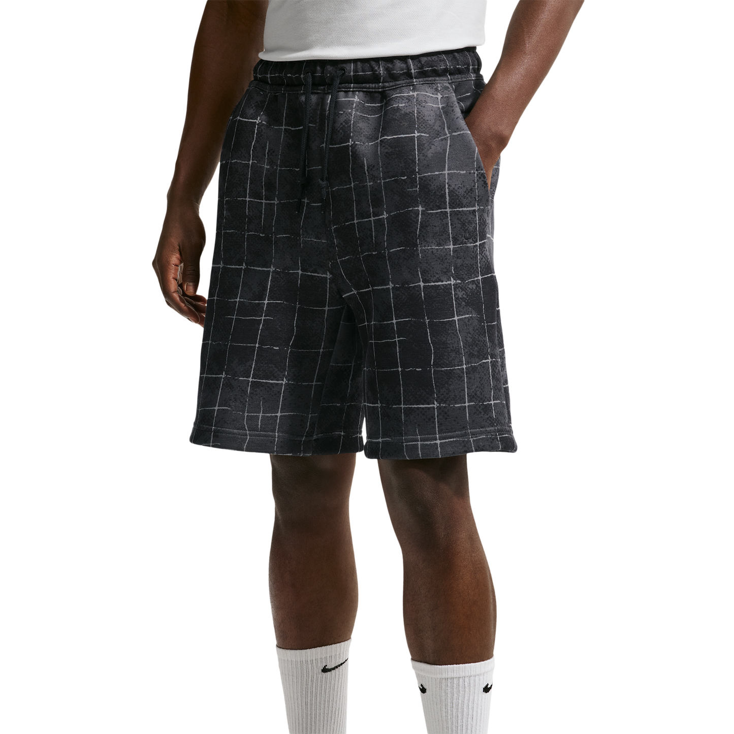 Nike Tech Fleece Shorts - Men's - Iron Grey/Black