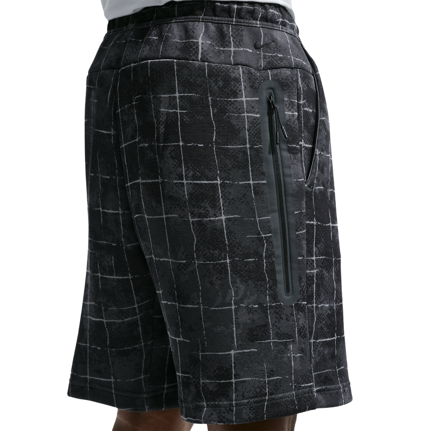 Nike Tech Fleece Shorts - Men's - Iron Grey/Black