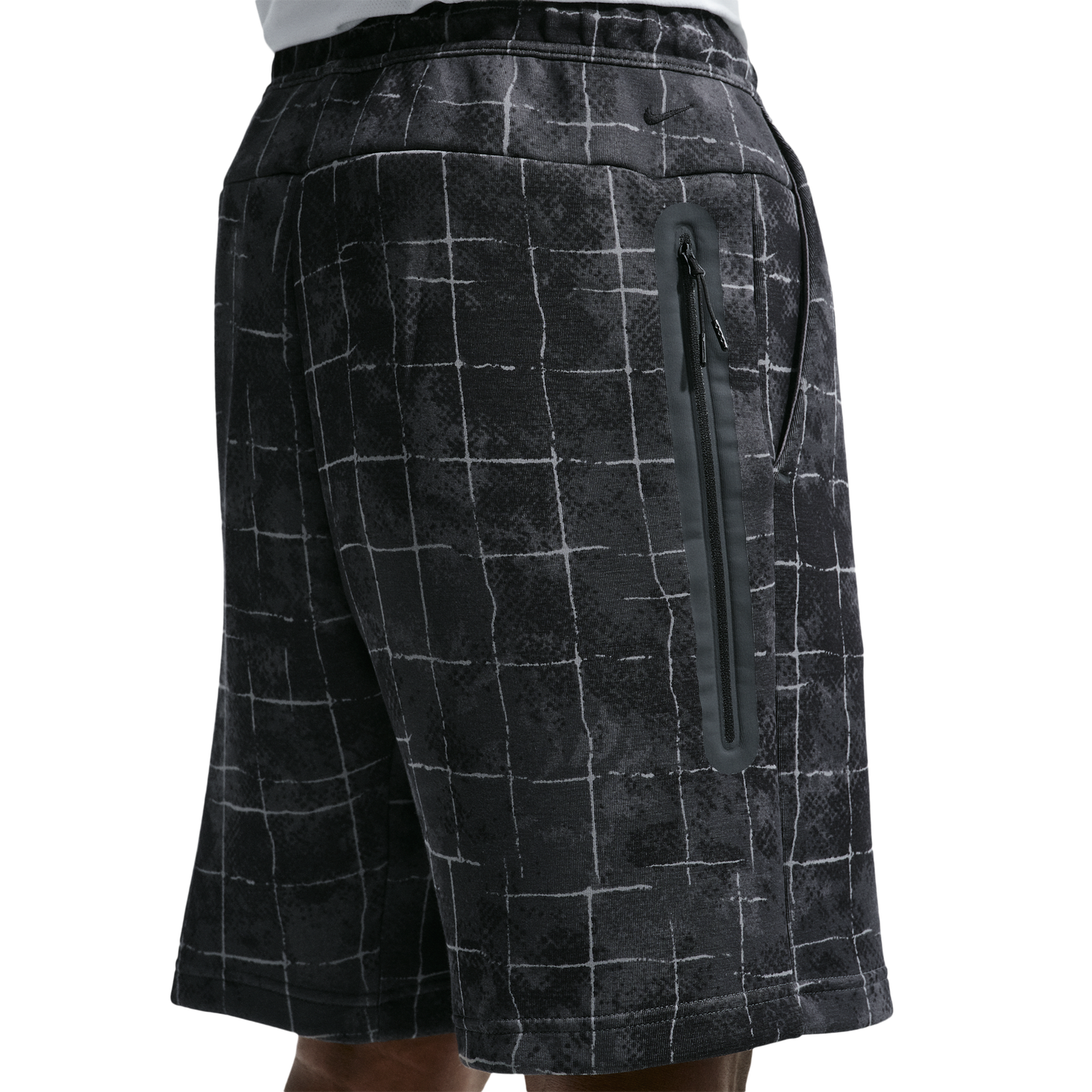 Nike Tech Fleece Shorts - Men's - Iron Grey/Black