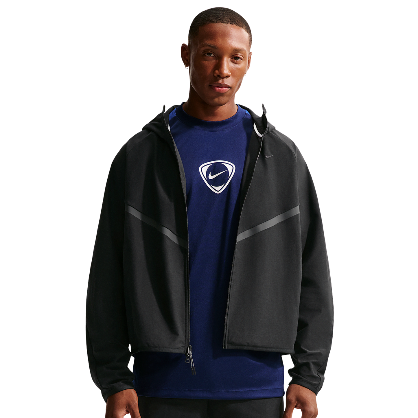 Nike Tech Shori Knit Full-Zip Jacket - Men's - Black/Black