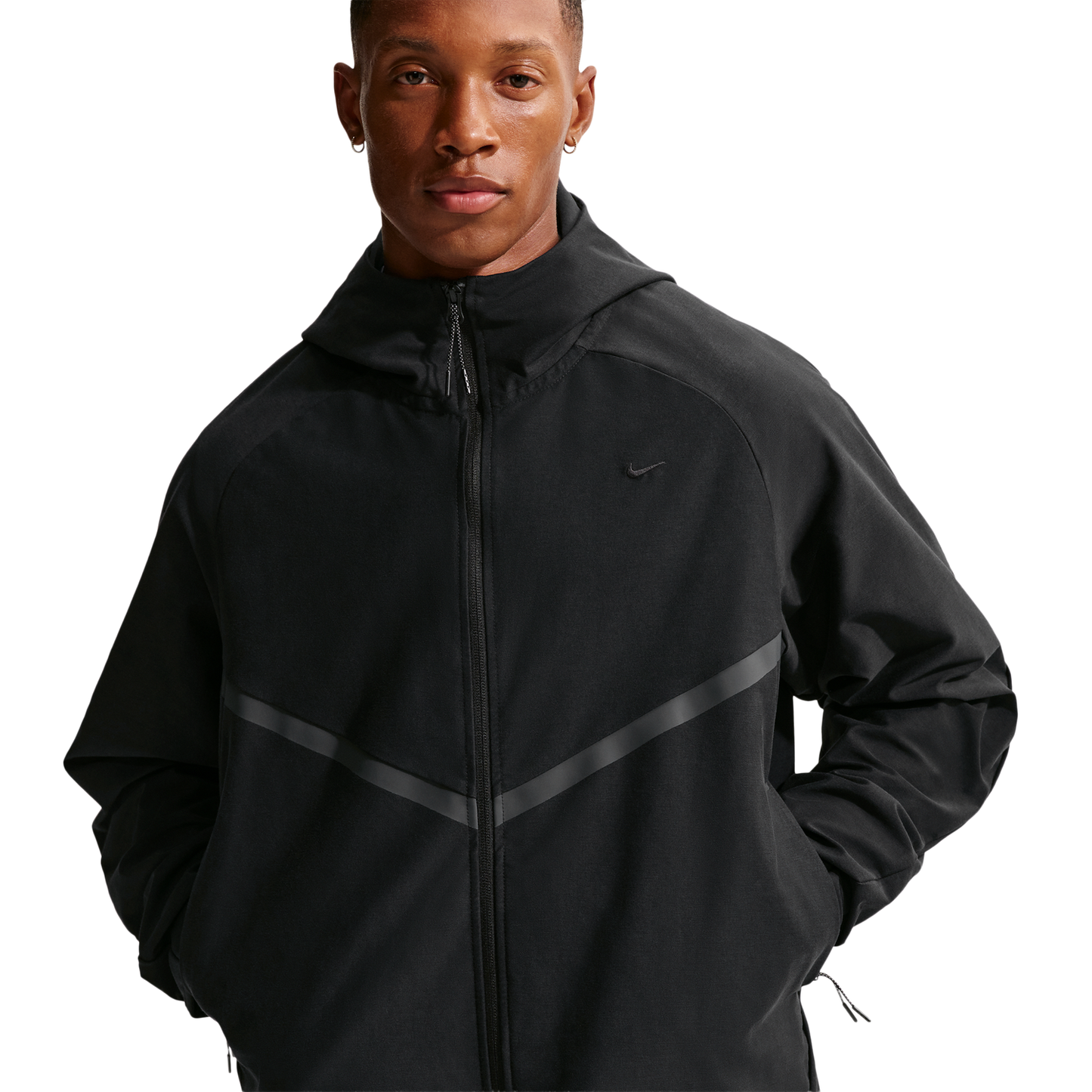 Nike Tech Shori Knit Full-Zip Jacket - Men's - Black/Black